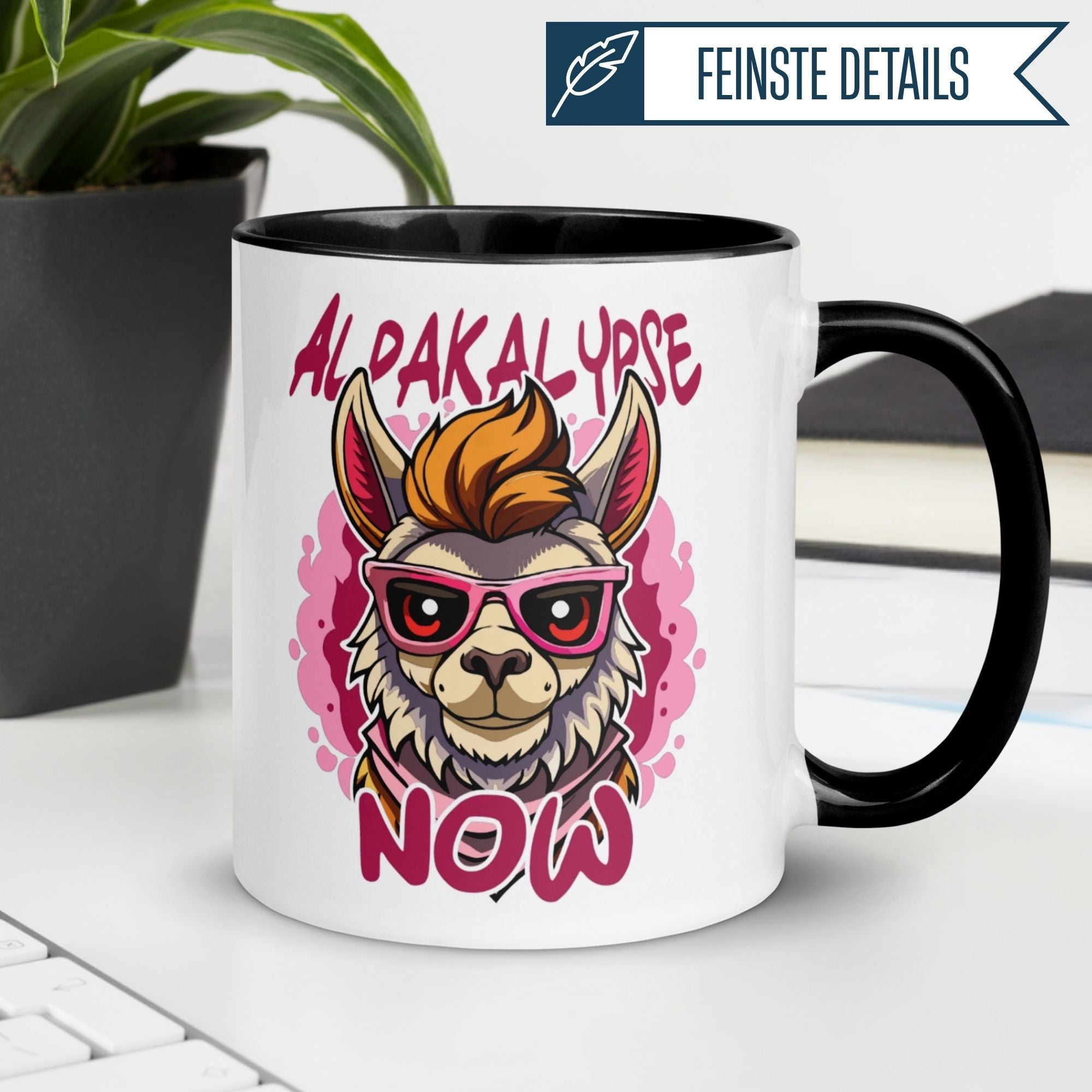 Tasse Alpaka – „Alpakalypse Now“ – lustiger Geschenk Becher