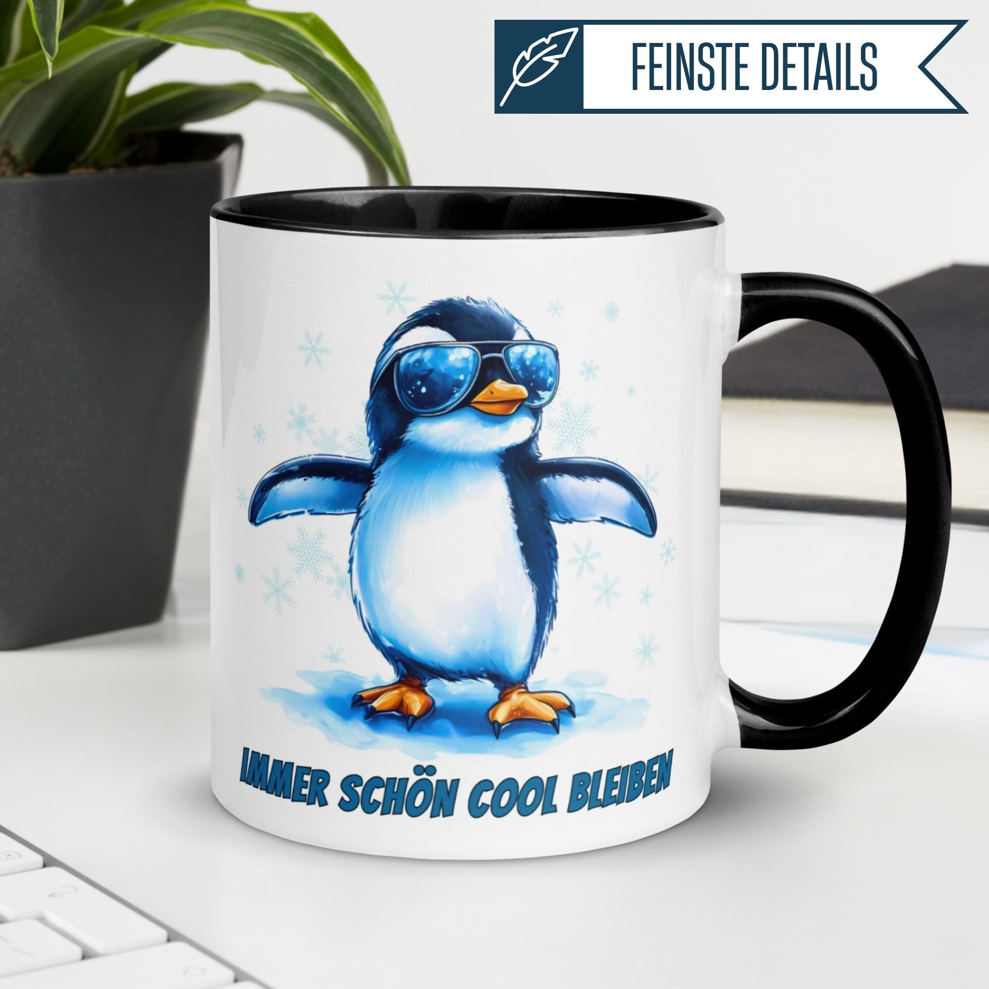 Tasse | Pinguin & Spruch | Immer schön cool bleiben
