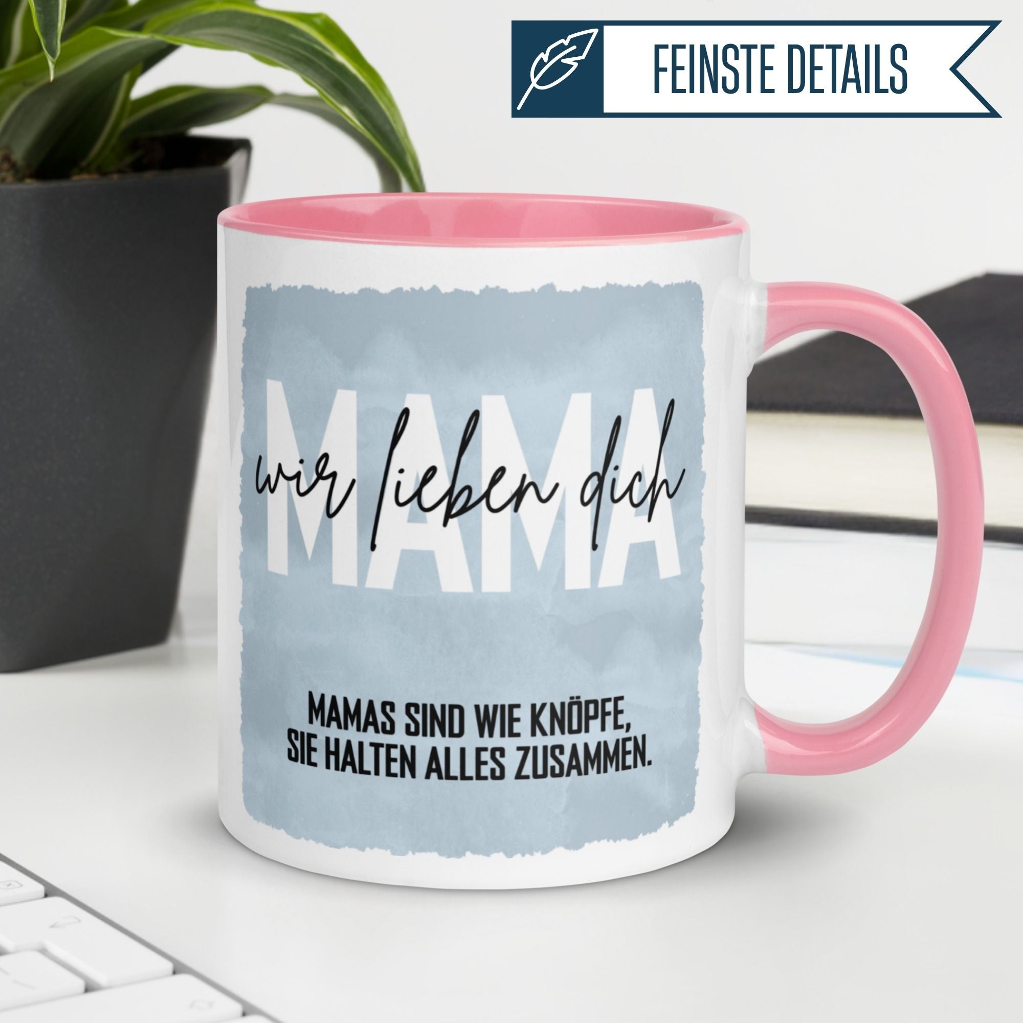 Tasse Mama – „Wir lieben Dich“ – Beste Mama Geschenk Becher Weihnachten/Geburtstag