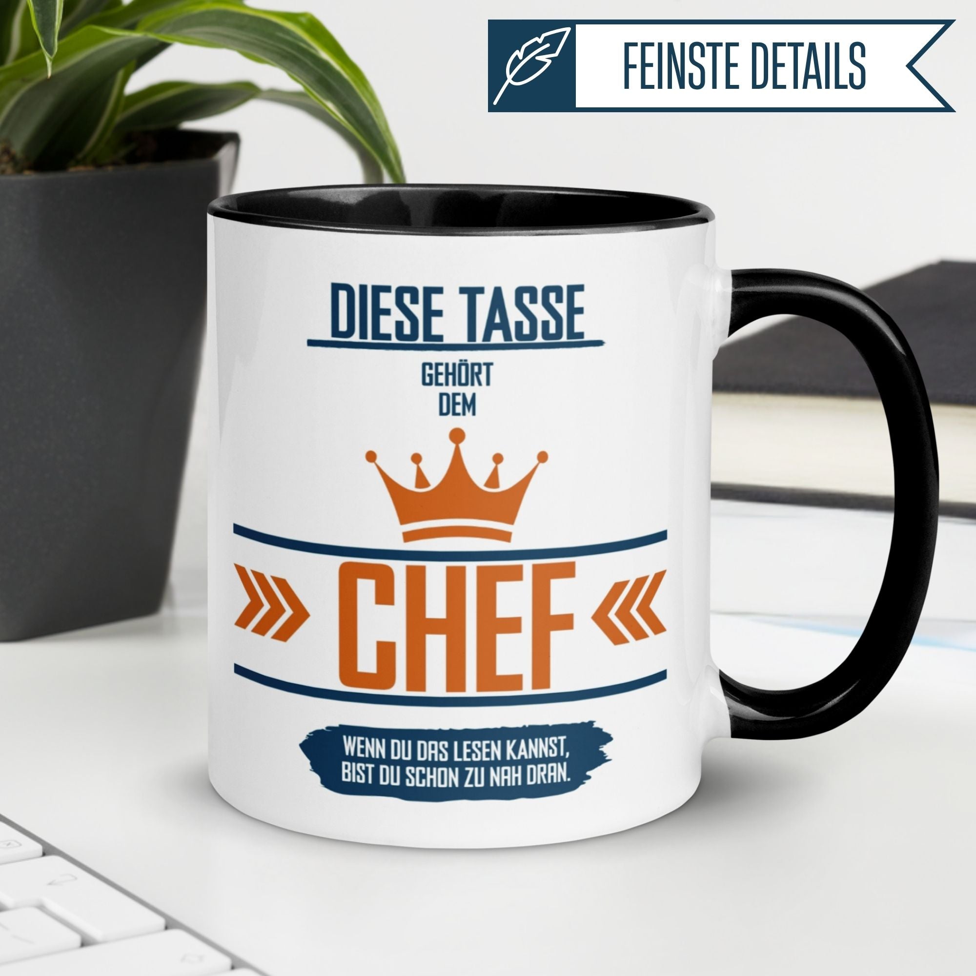 Tasse Chef – „Diese Tasse gehört dem Chef“ – Geschenk Bester Chef