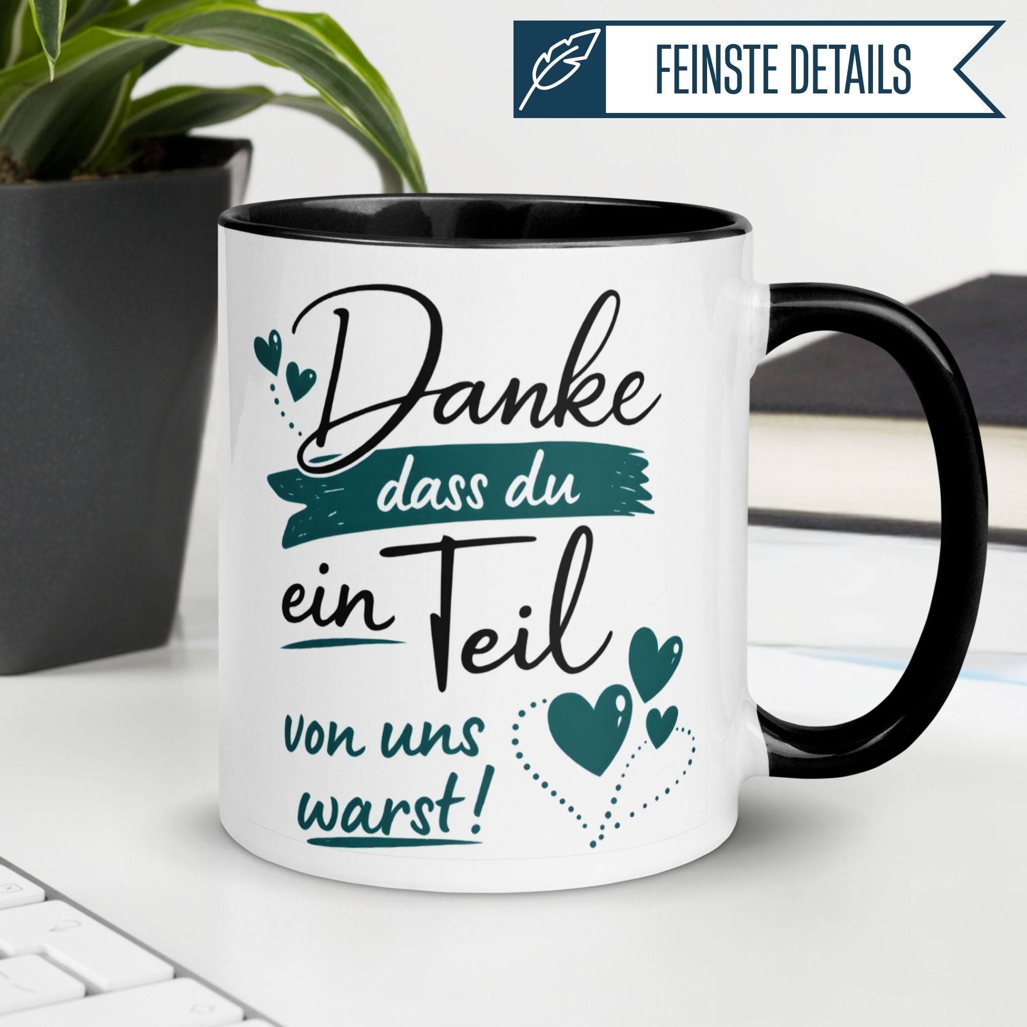 Abschied Tasse | Kollegin & Kollege | Danke dass du ein Teil von uns warst