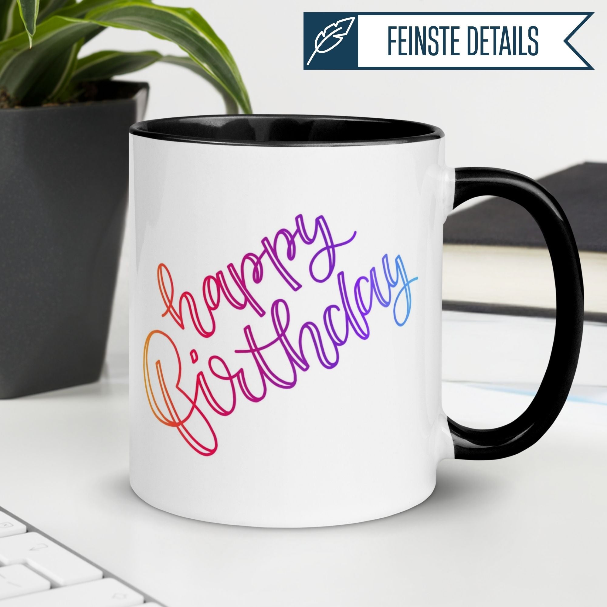Geburtstag Tasse | Handschriftliches Happy Birthday