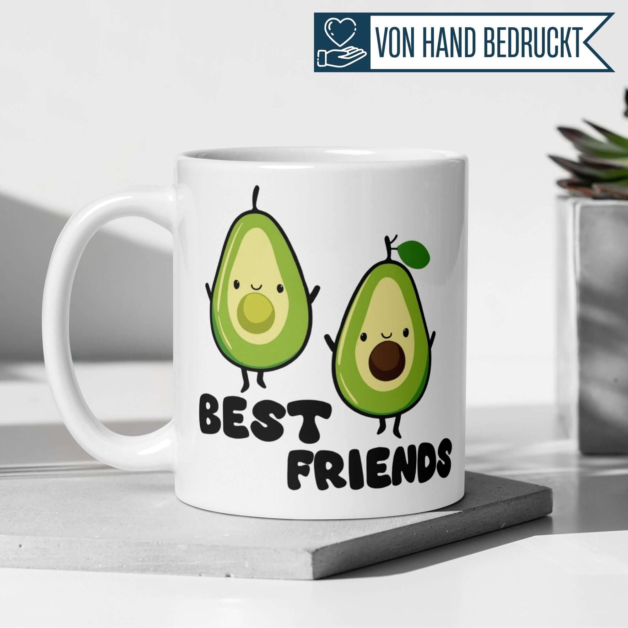 Momentals® Tasse | Freundschaft & Avocado | Best Friends mit Kern • Momentals