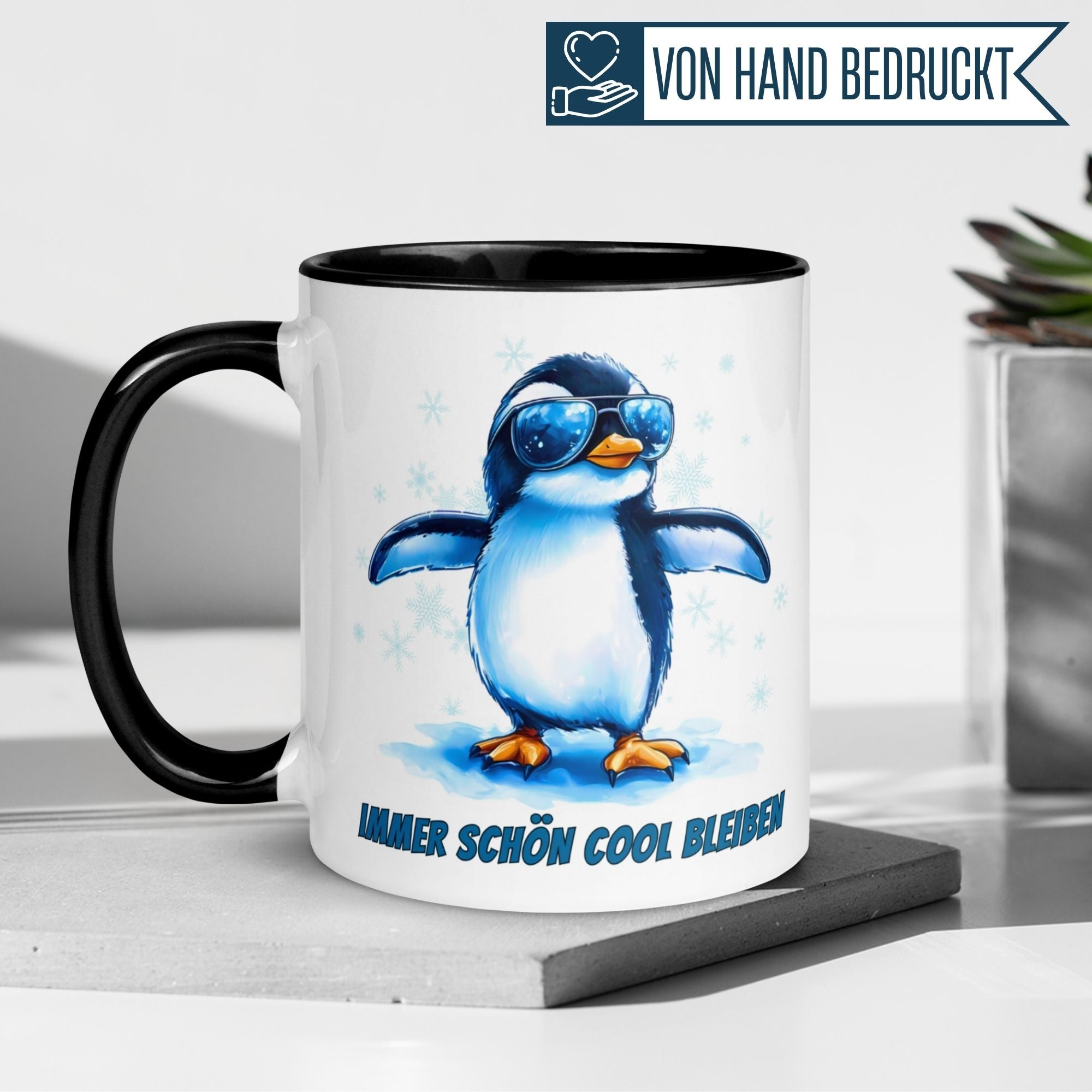 Tasse | Pinguin & Spruch | Immer schön cool bleiben