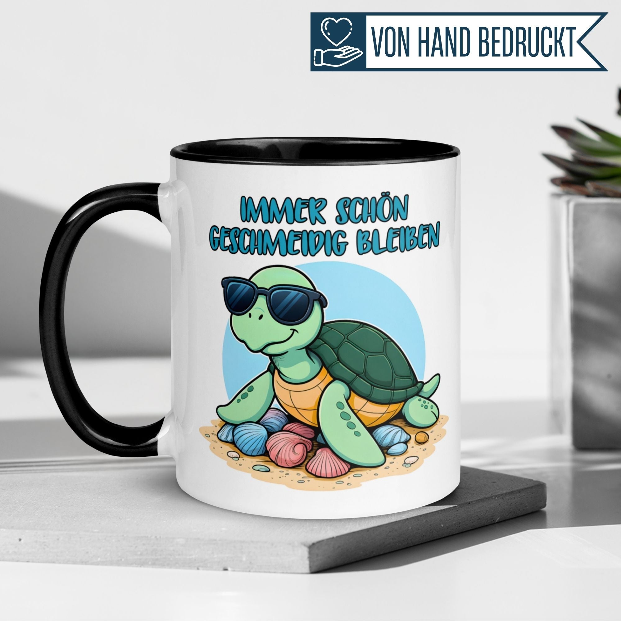 Schildkröte Tasse | Immer schön geschmeidig bleiben