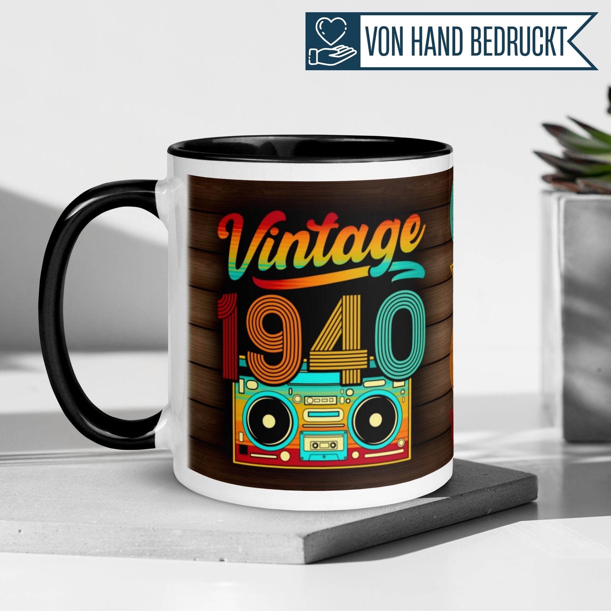 Tasse 85. Geburtstag | Retro & Zahl | Vintage 1940