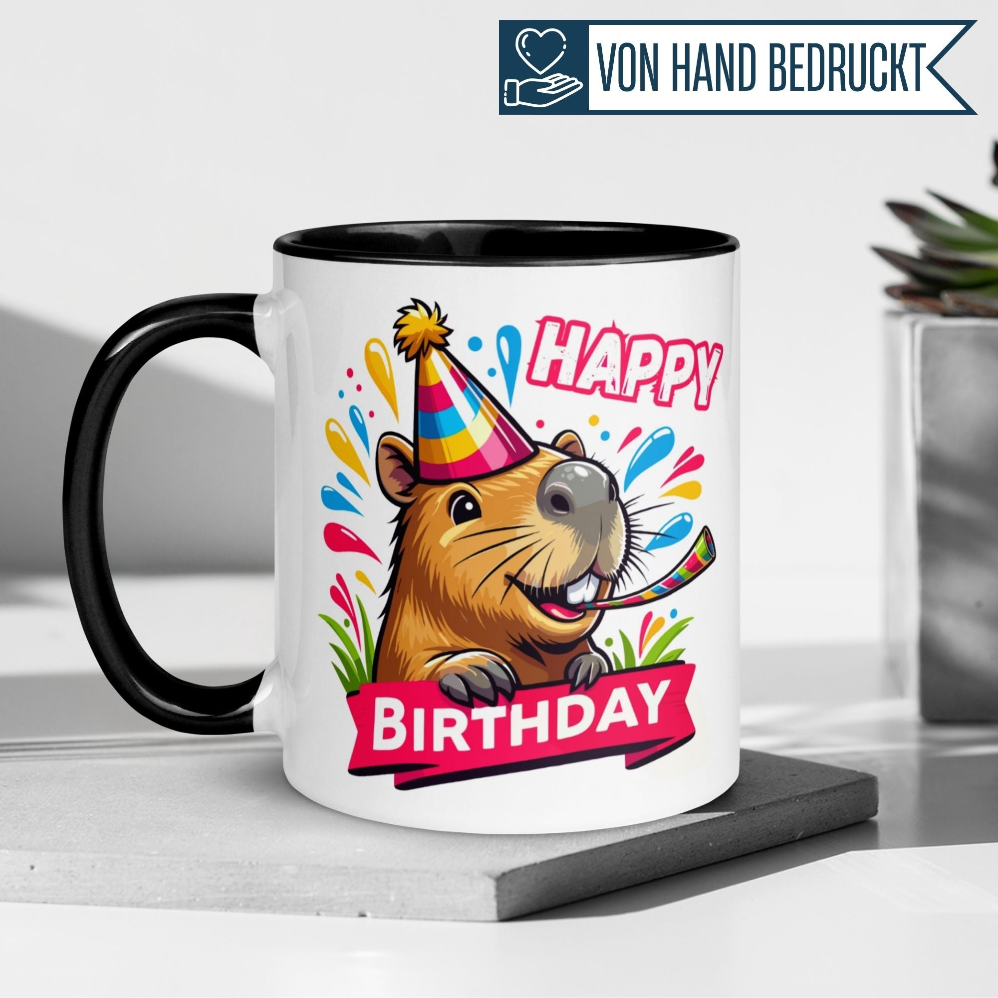 Geburtstag Tasse | Happy Birthday - Capybara Party