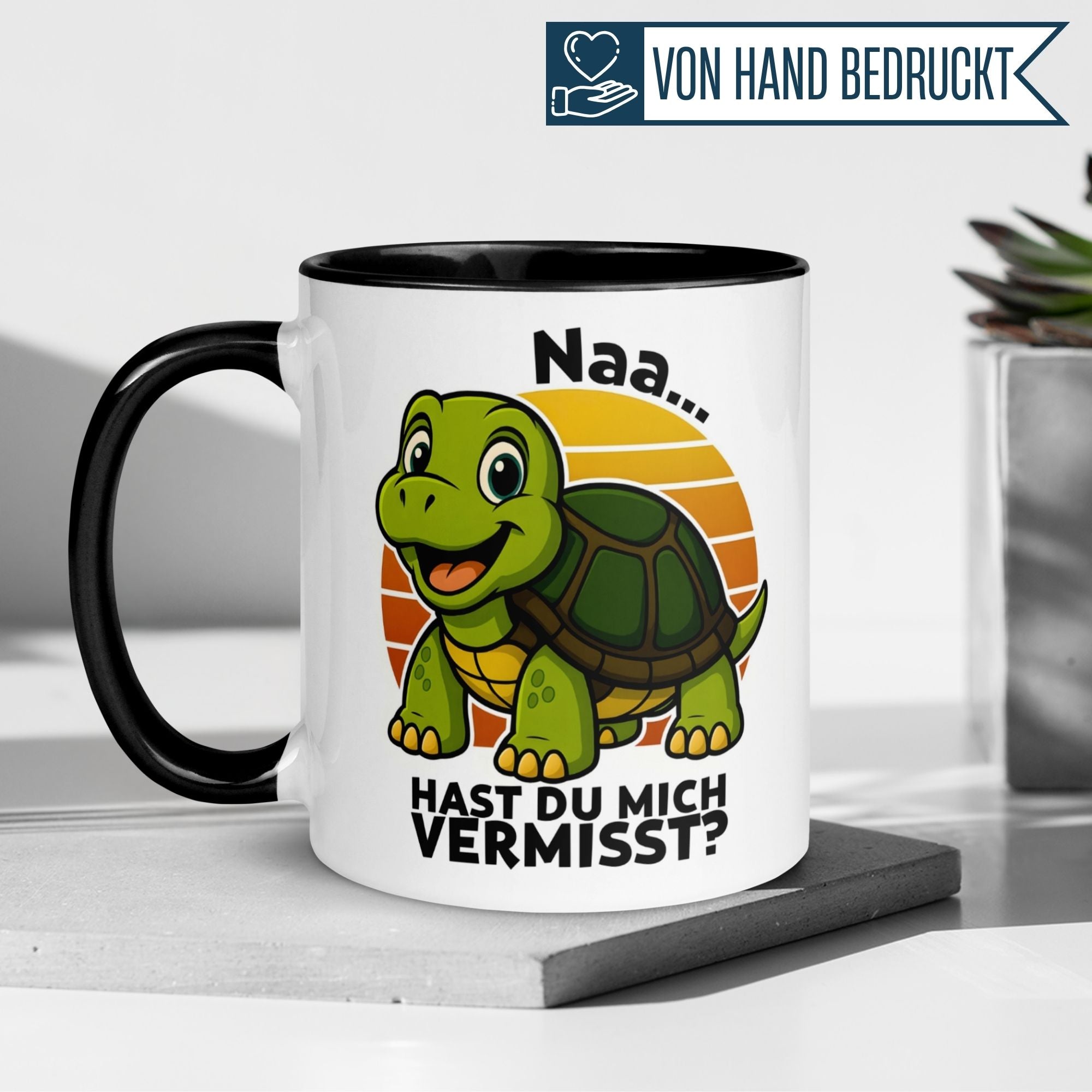 Schildkröte Tasse | Naa - hast du mich vermisst?