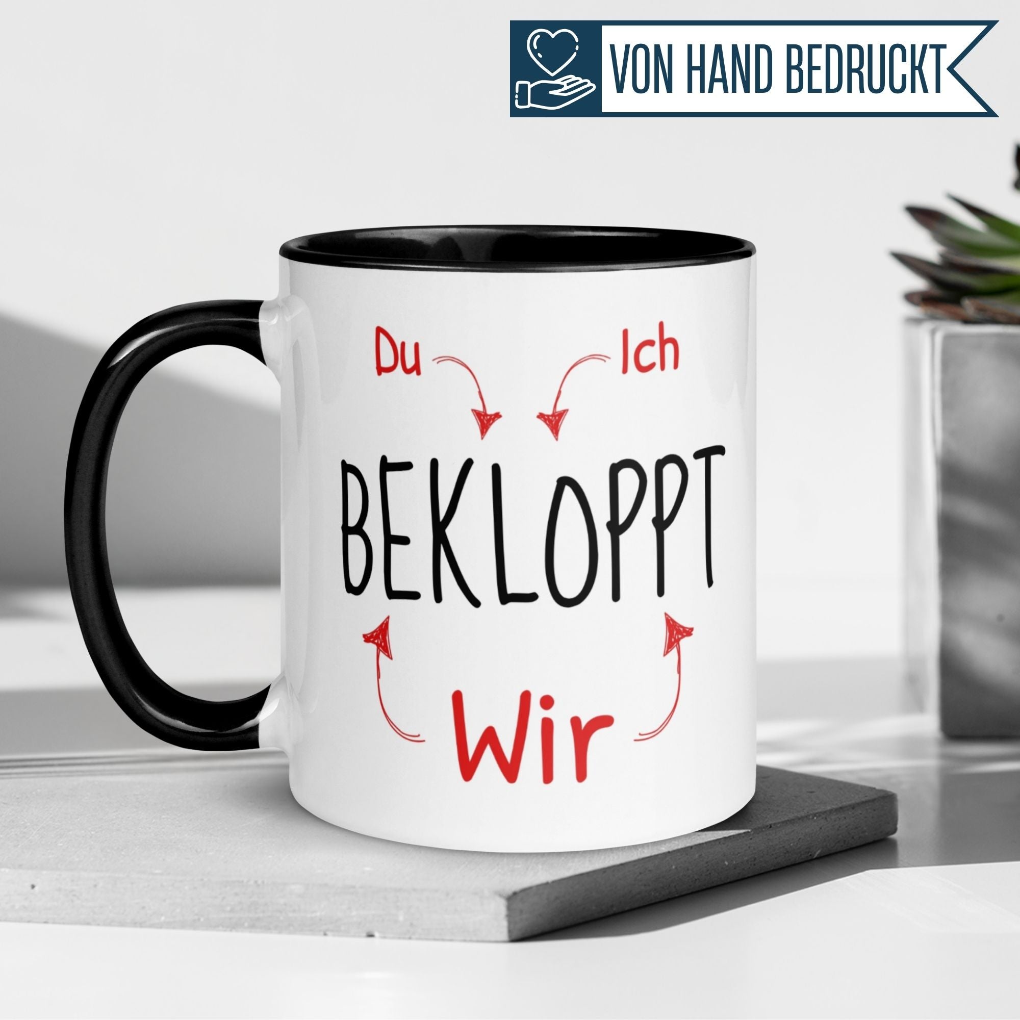 Tasse Freundschaft – „Du Bekloppt - Ich Bekloppt - Wir Bekloppt“ – Geschenk Beste Freunde