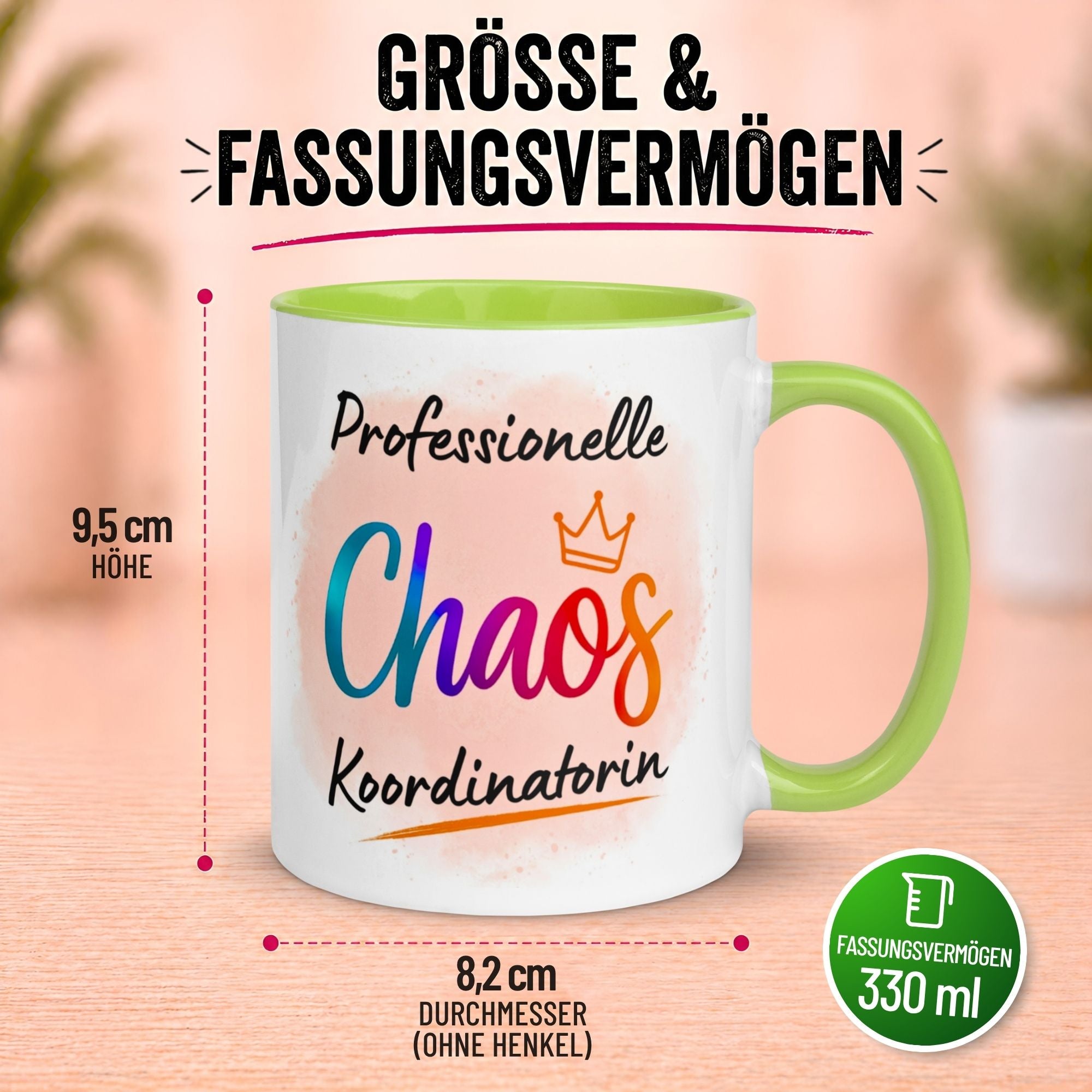 Tasse Kollegin – „Professionelle Chaos Koordinatorin“ – Geschenk Beste Arbeitskollegin