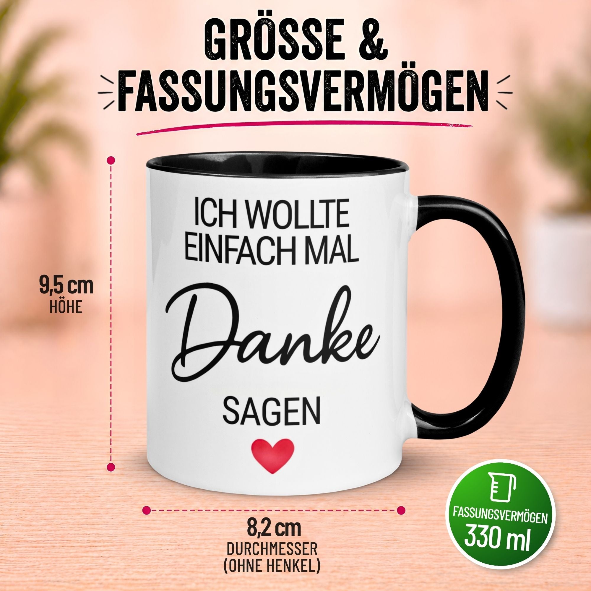 Tasse Danke – „Ich wollte einfach mal Danke sagen“ – Dankeschön Geschenke