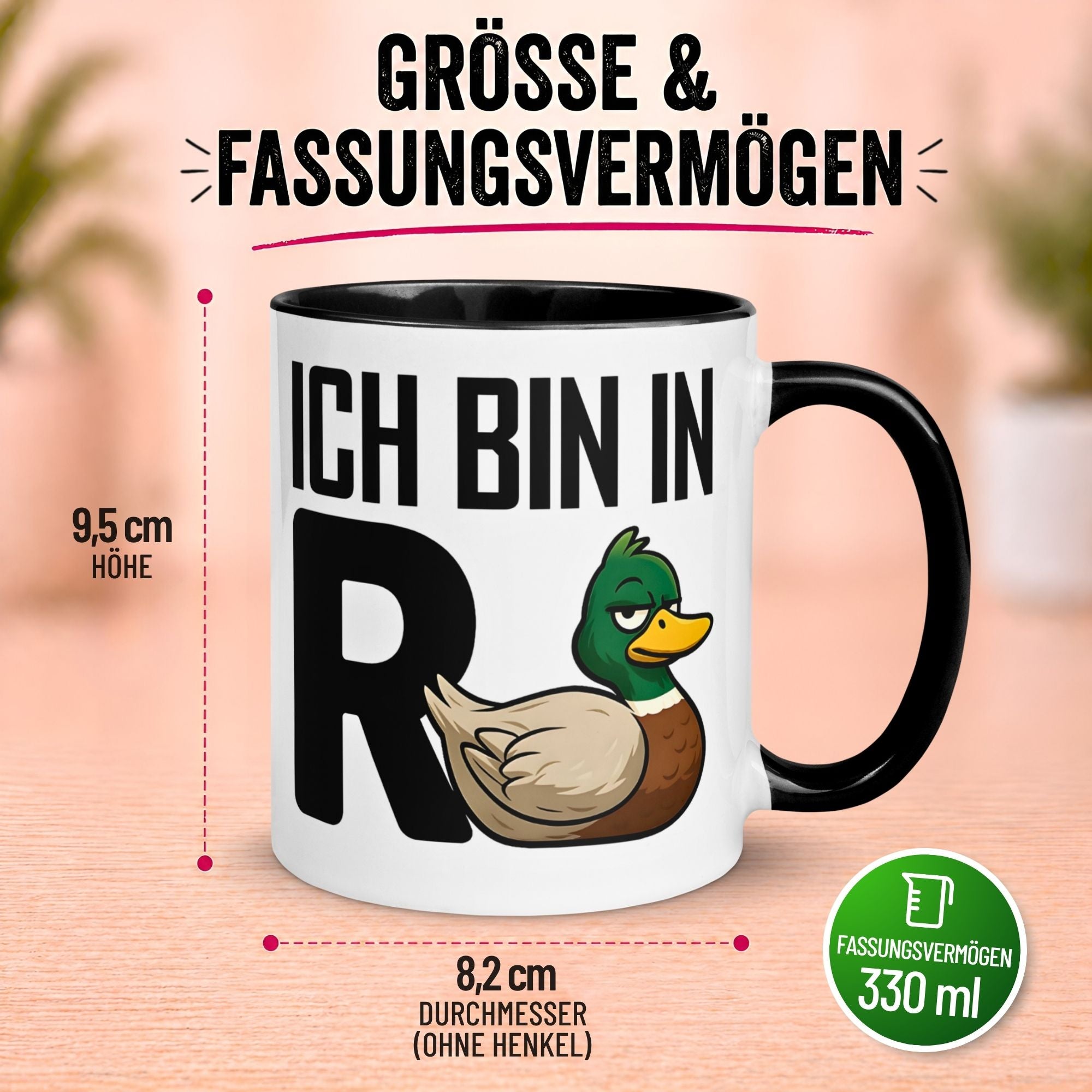 Tasse Rente – „Ich bin in R-Ente“ – Geschenke Becher zum Renteneintritt