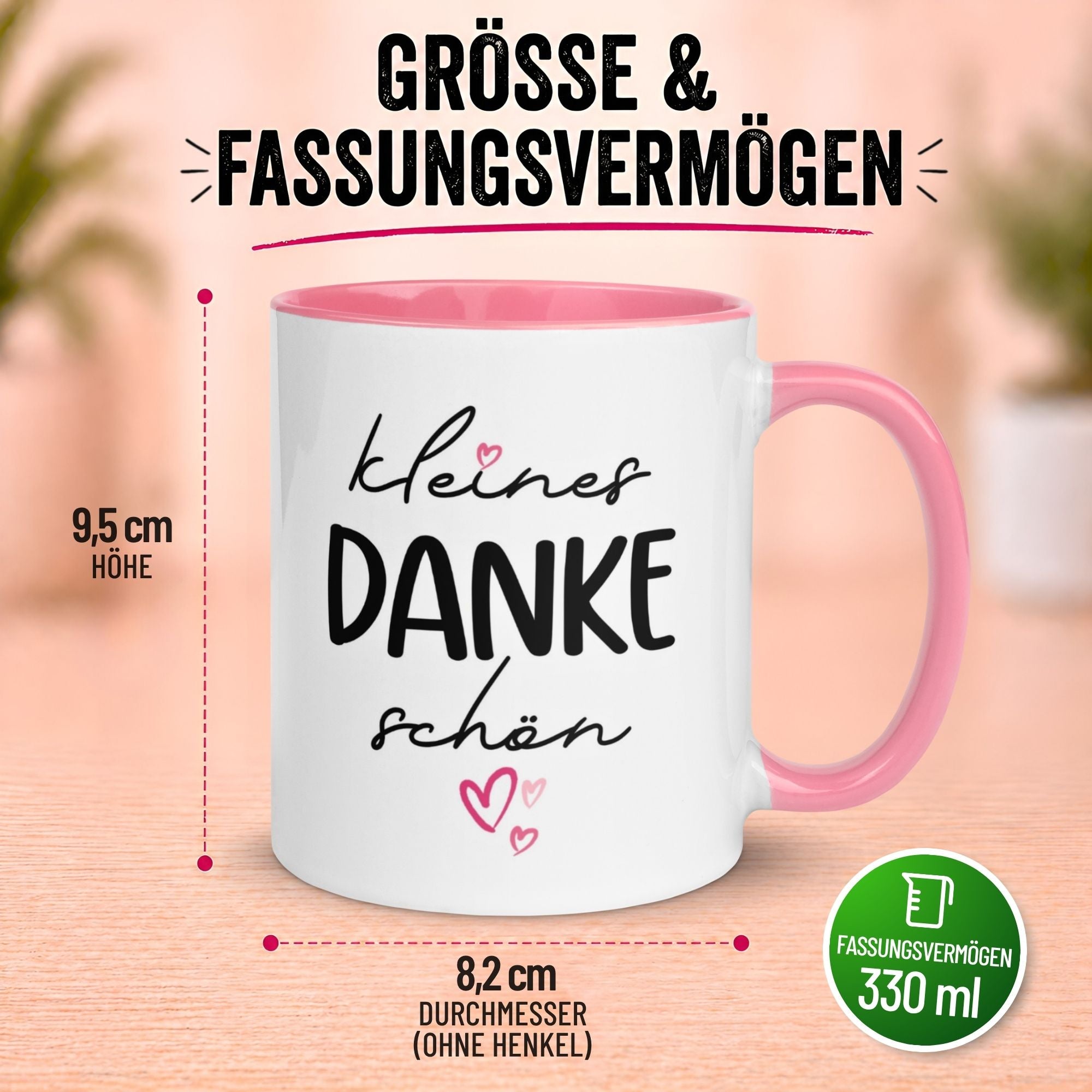 Tasse Danke – „Kleines Dankeschön“ – Dankeschön Geschenk Kollegin Lehrerin Erzieherin