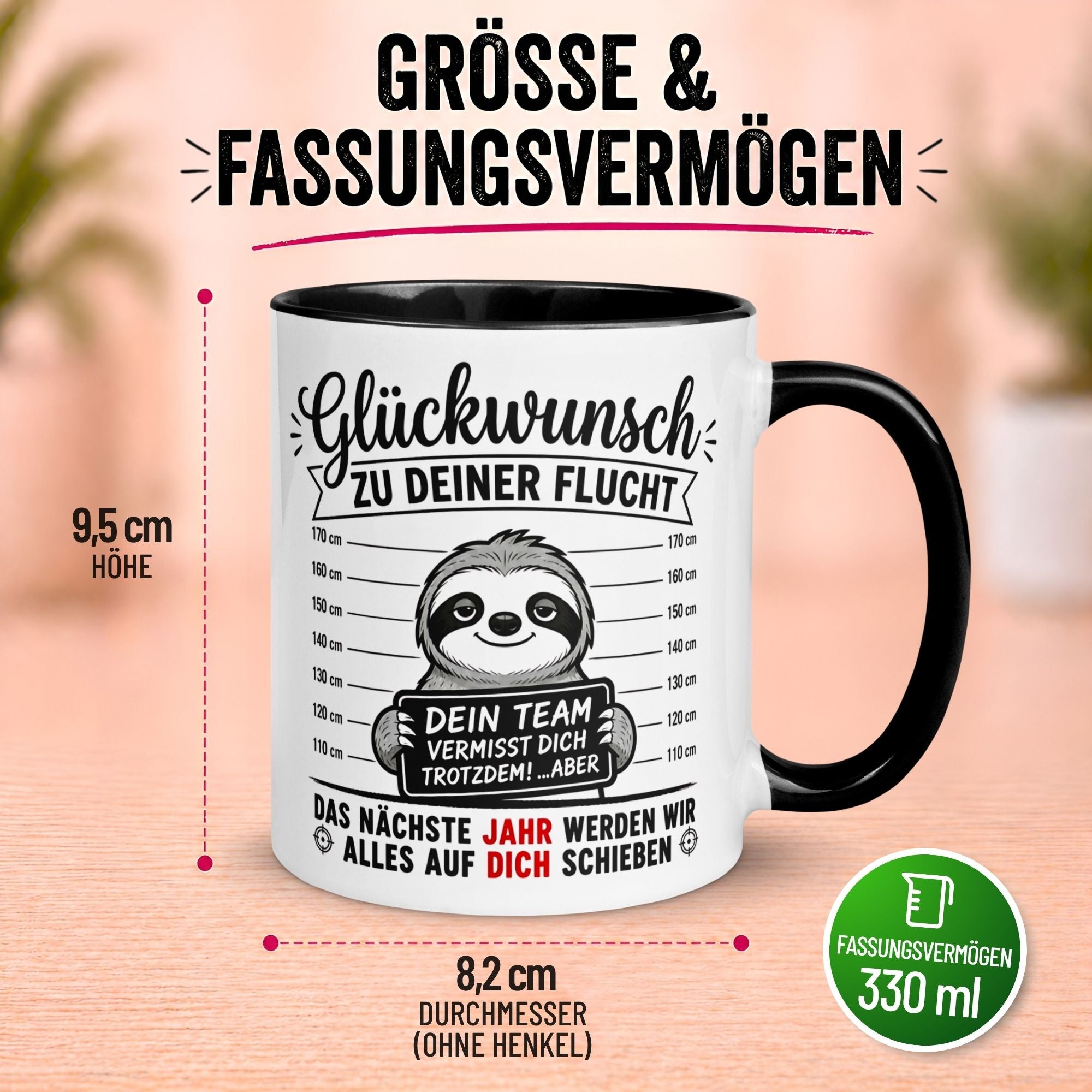Tasse Abschied – „Dein Team wird dich vermissen“ – Abschiedsgeschenk Kollegen