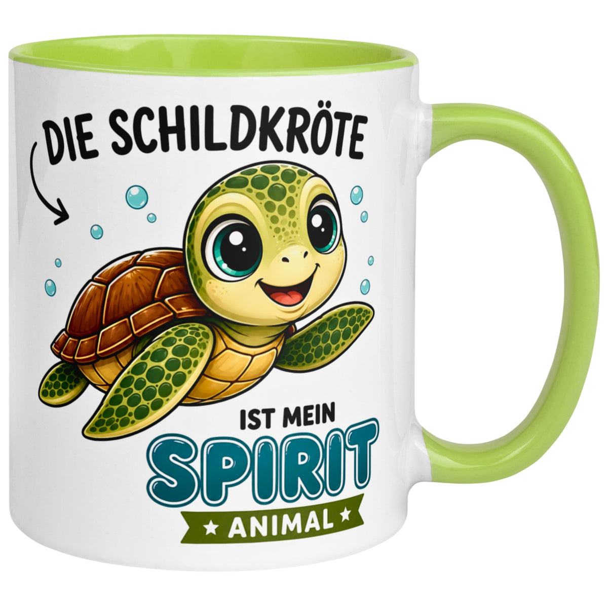 Spirit Animal Tasse – „Die Schildkröte ist mein Spirit Animal“ – Schildkröten Geschenk