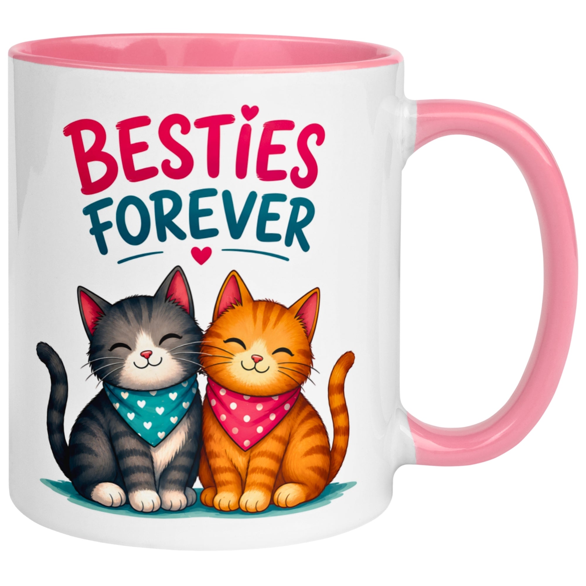 Tasse Freundschaft – „Cats - Besties Forever“ – Geschenk Beste Freundin