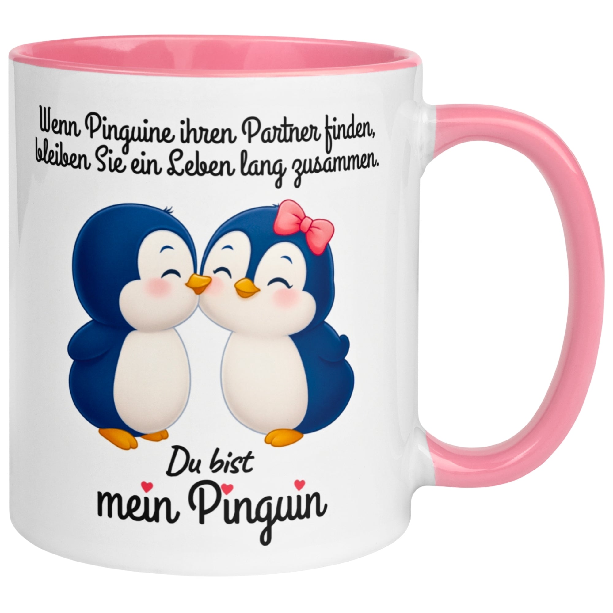 Tasse Liebe – „Pinguine bleiben zusammen“ – Ich liebe Dich Geschenk Partner Jahrestag