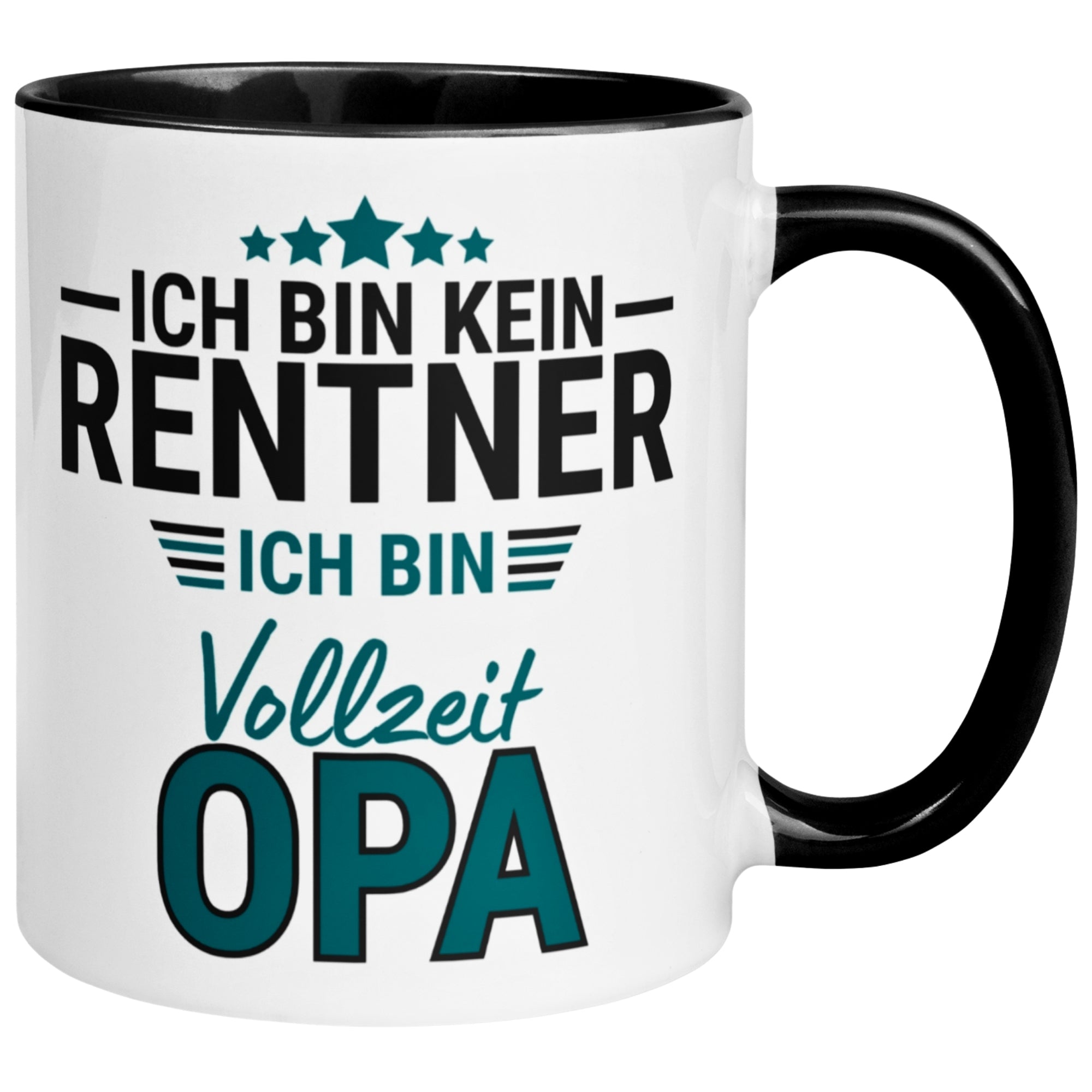 Tasse Rentner – „Ich bin kein Rentner ich bin Vollzeit Opa“ – Geschenk Rente Mann