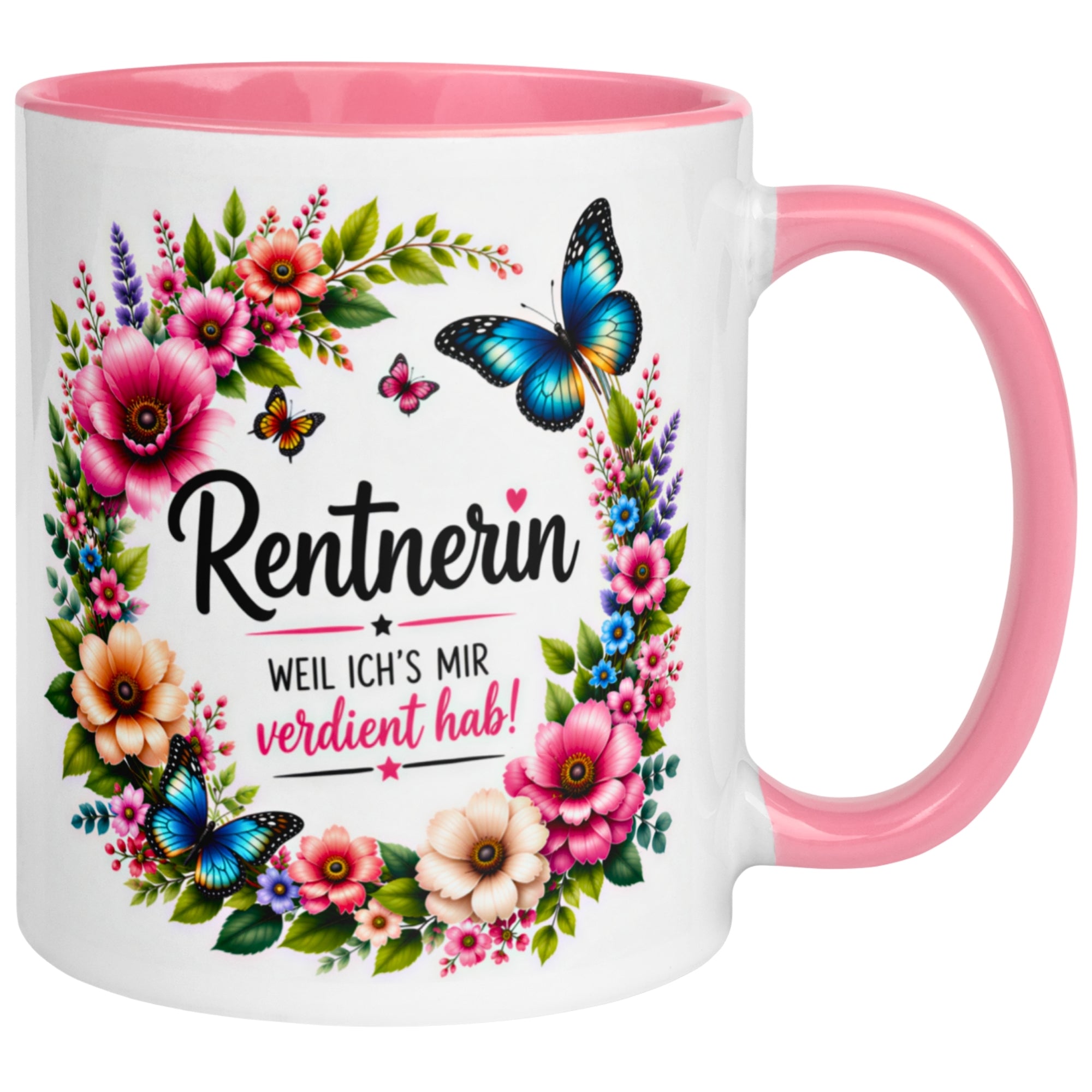 Tasse Rentnerin – „Weil ich's mir verdient hab“ – Geschenk Rente Frau