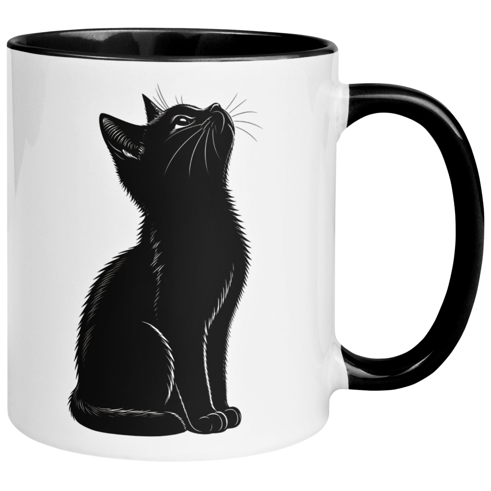 Tasse Katze – „Schwarze Katze“ – lustiger Katzen Geschenk Becher