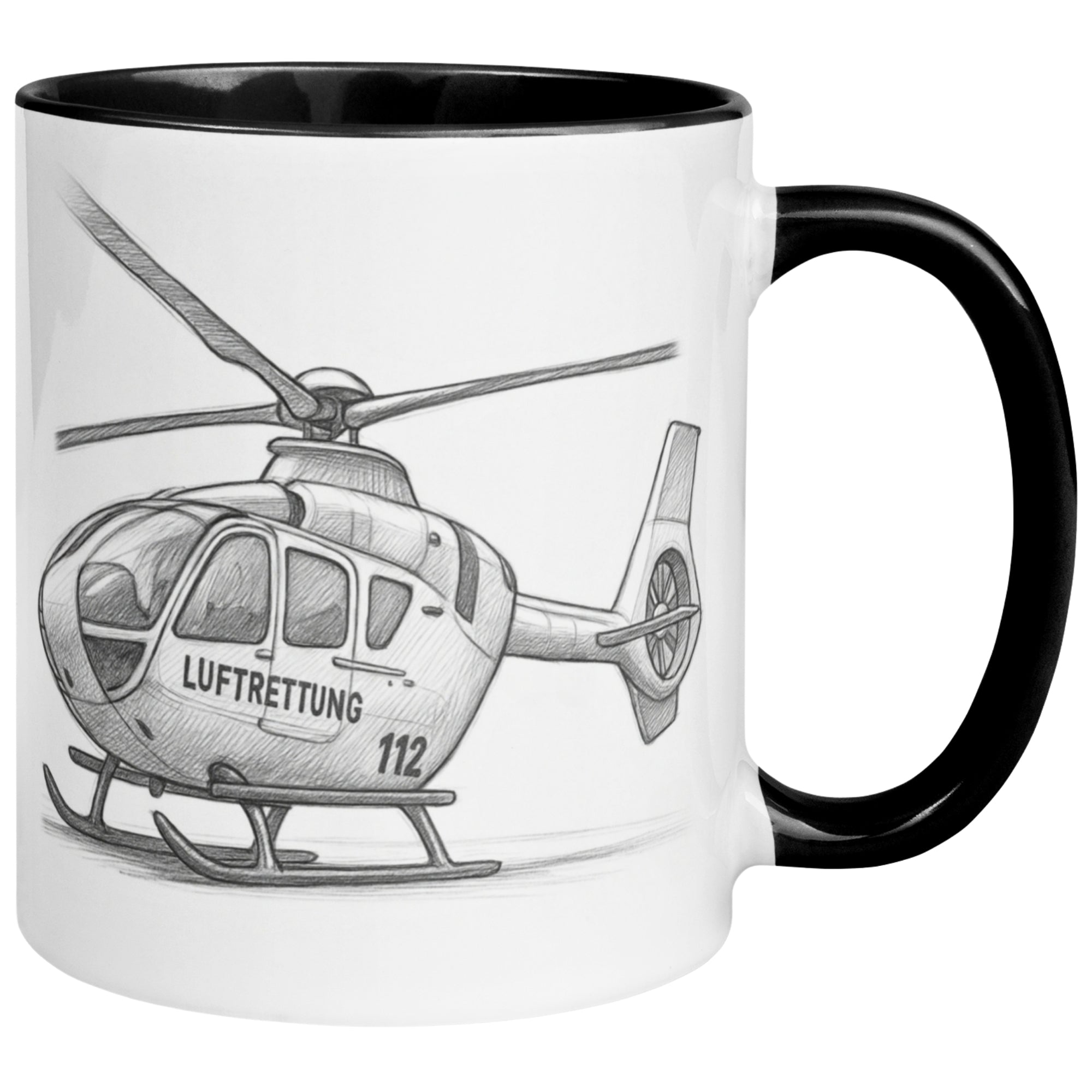 Tasse Hubschrauber – „Rettungshubschrauber“ – Notarzt Luftrettung Geschenk