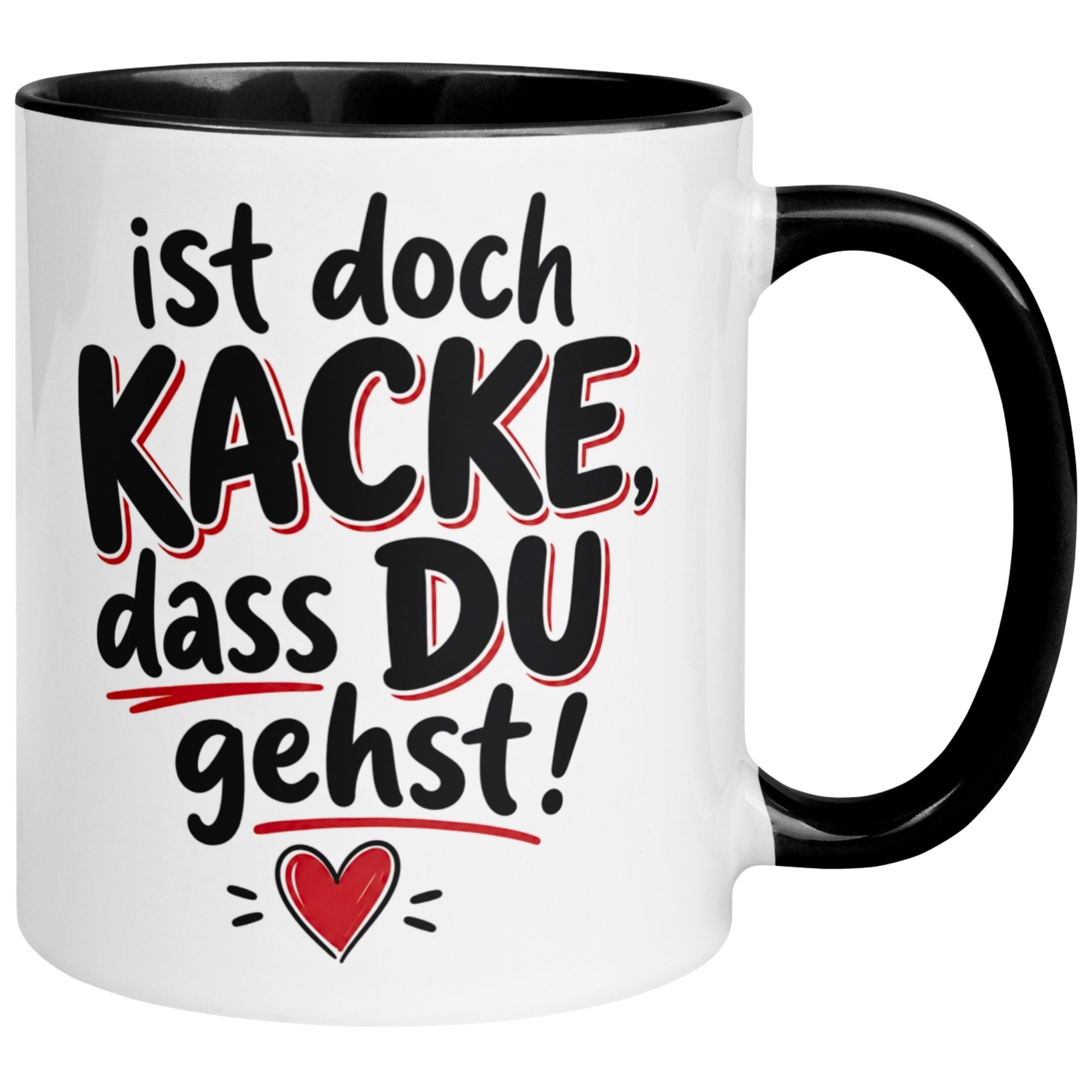 Tasse Abschied – „Ist doch Kacke dass du gehst“ – Abschiedsgeschenk Kollegen