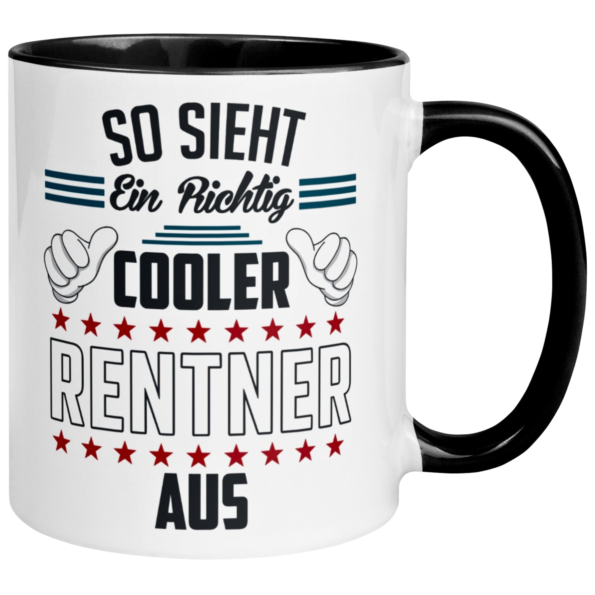 Tasse Rentner – „So sieht ein richtig cooler Rentner aus“ – Geschenke Abschied Pension