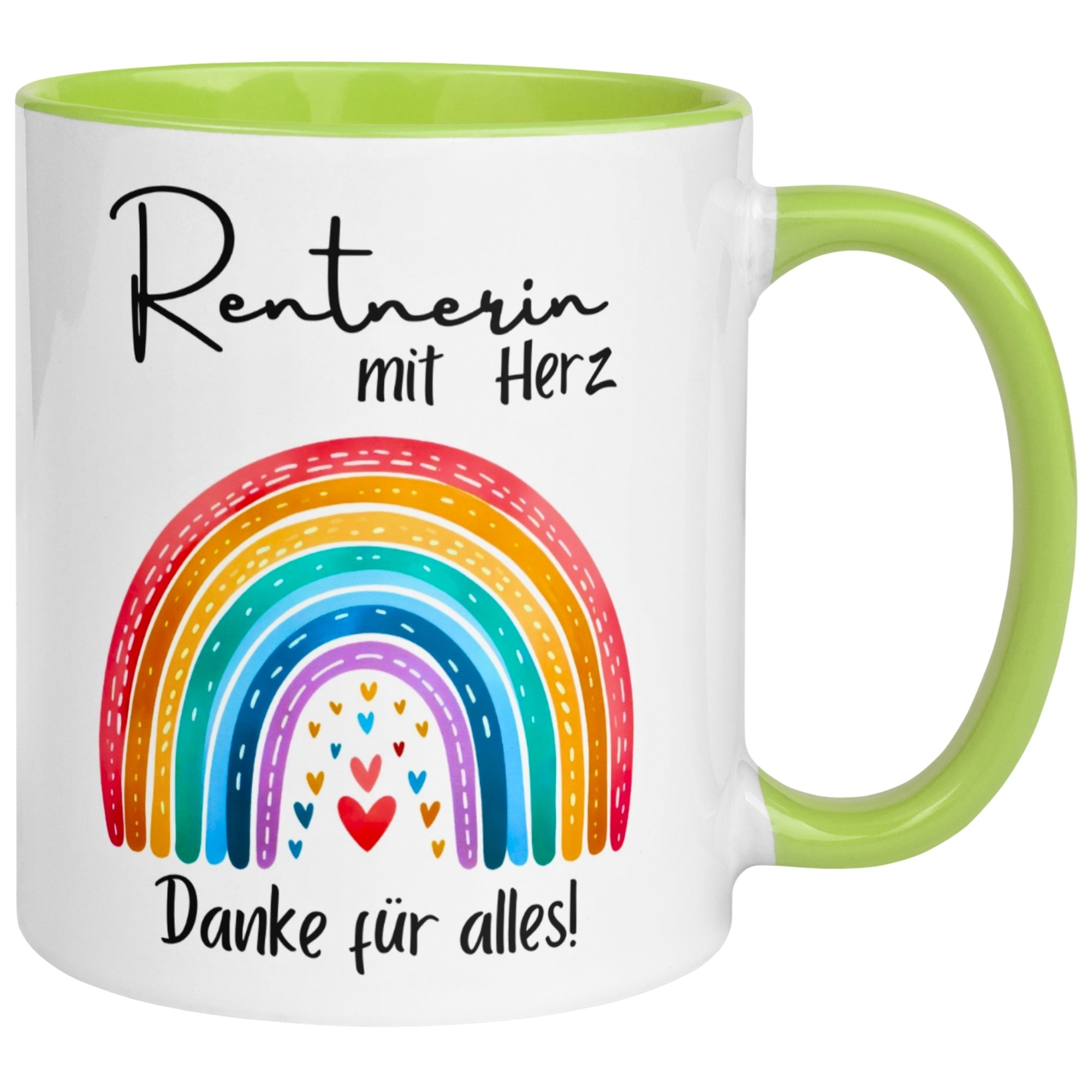 Tasse Rentnerin – „Rentnerin mit Herz – Danke für alles“ – Geschenk Rente Frau
