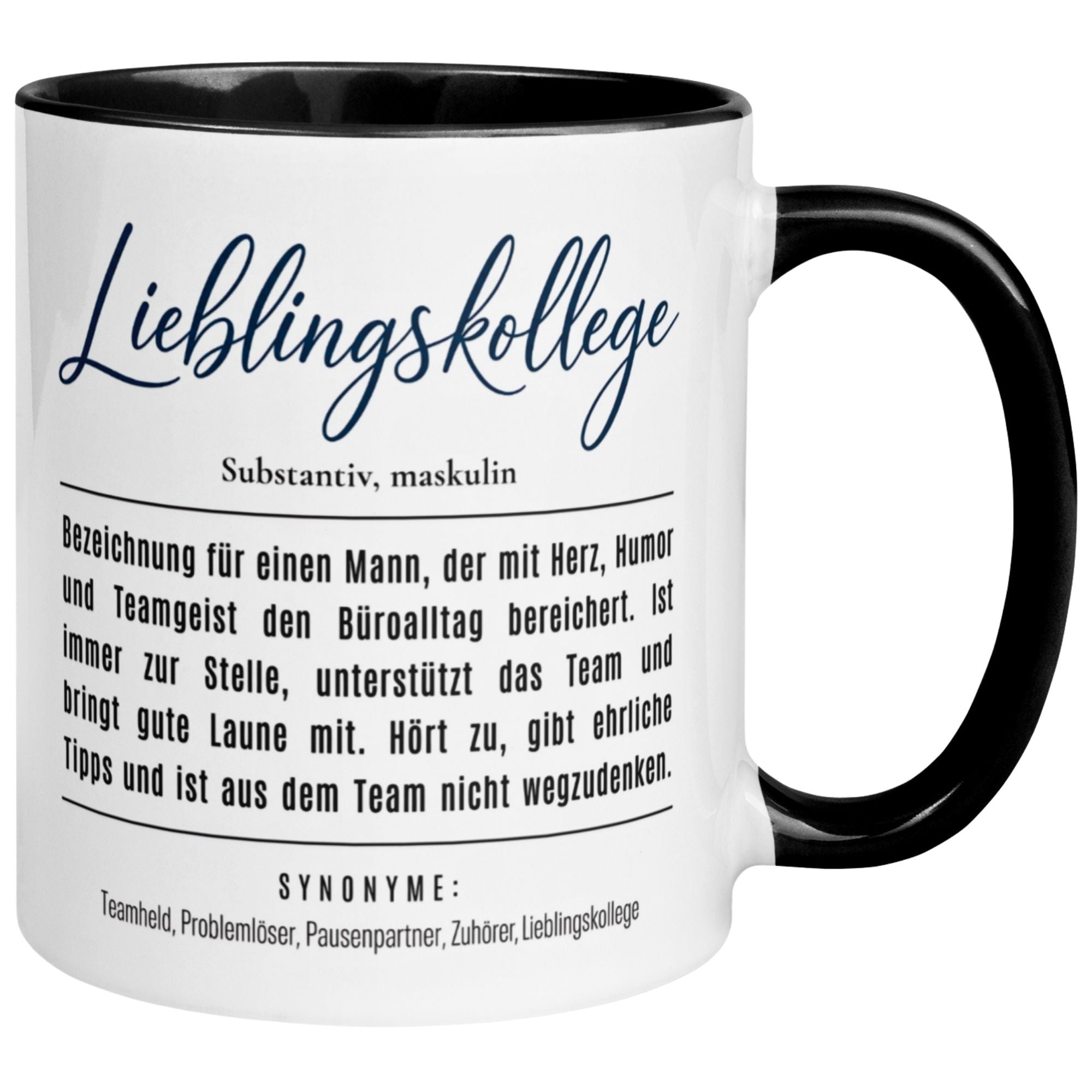 Tasse Kollege – „Definition Lieblingskollege“ – Geschenk Bester Arbeitskollege