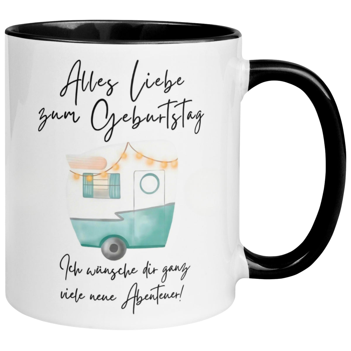 Tasse Geburtstag – „Viele neue Abenteuer“ – Geburtstagsgeschenk Mann Frau