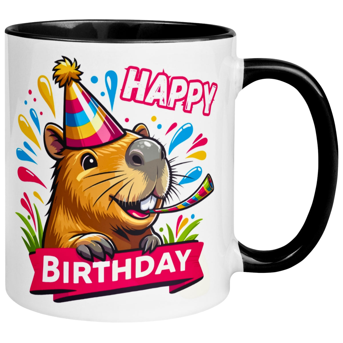 Tasse Geburtstag – „Happy Birthday - Capybara“ – Geburtstagsgeschenk Mann Frau