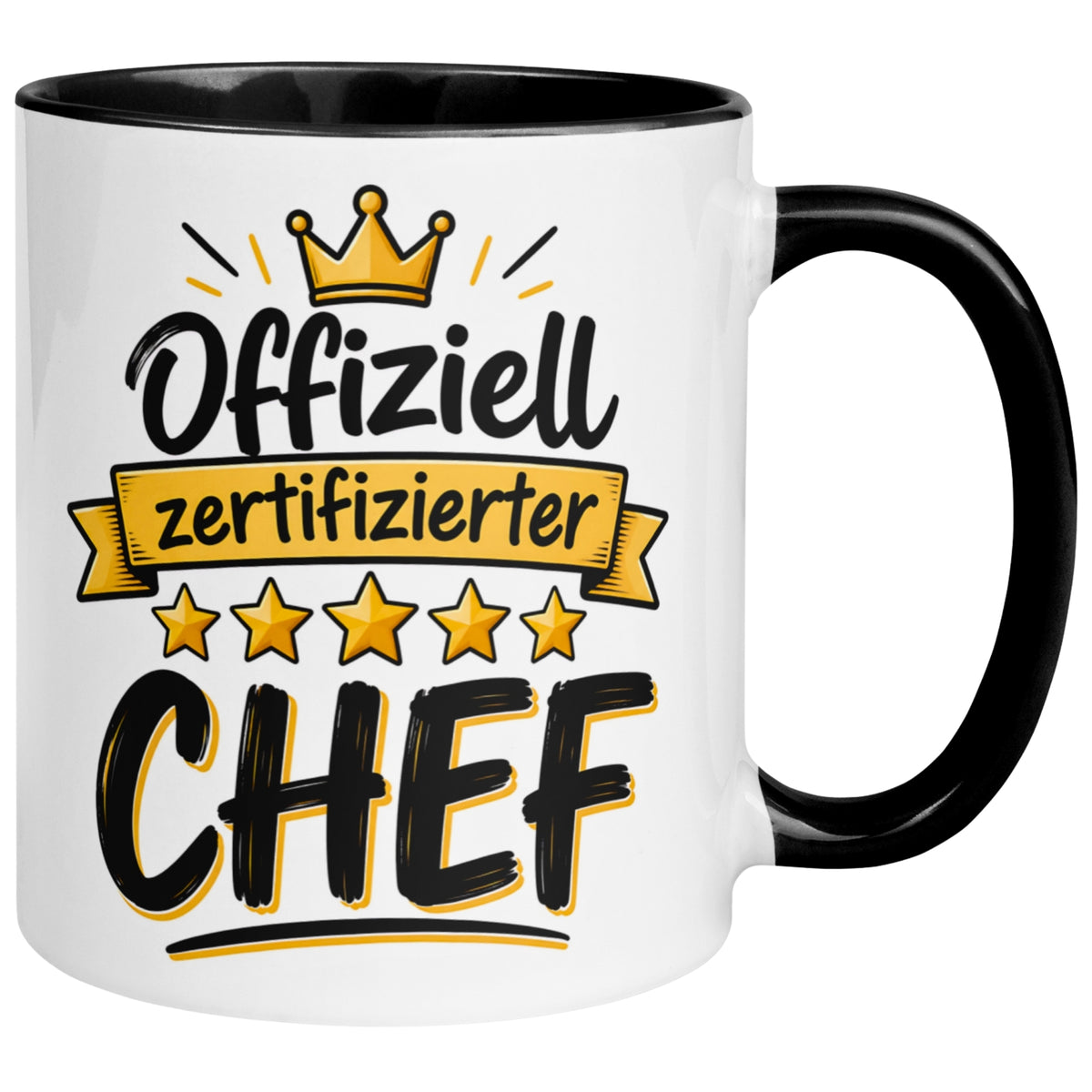 Tasse Chef – „5 Sterne Chef“ – Geschenk Becher Bester Chef