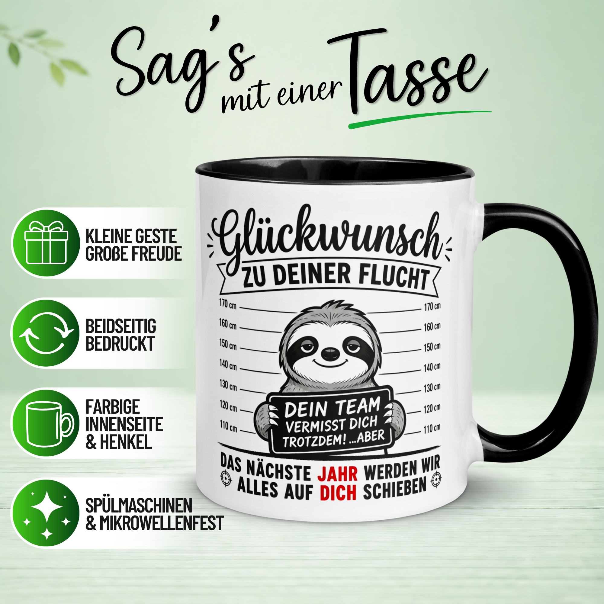 Tasse Abschied – „Dein Team wird dich vermissen“ – Abschiedsgeschenk Kollegen
