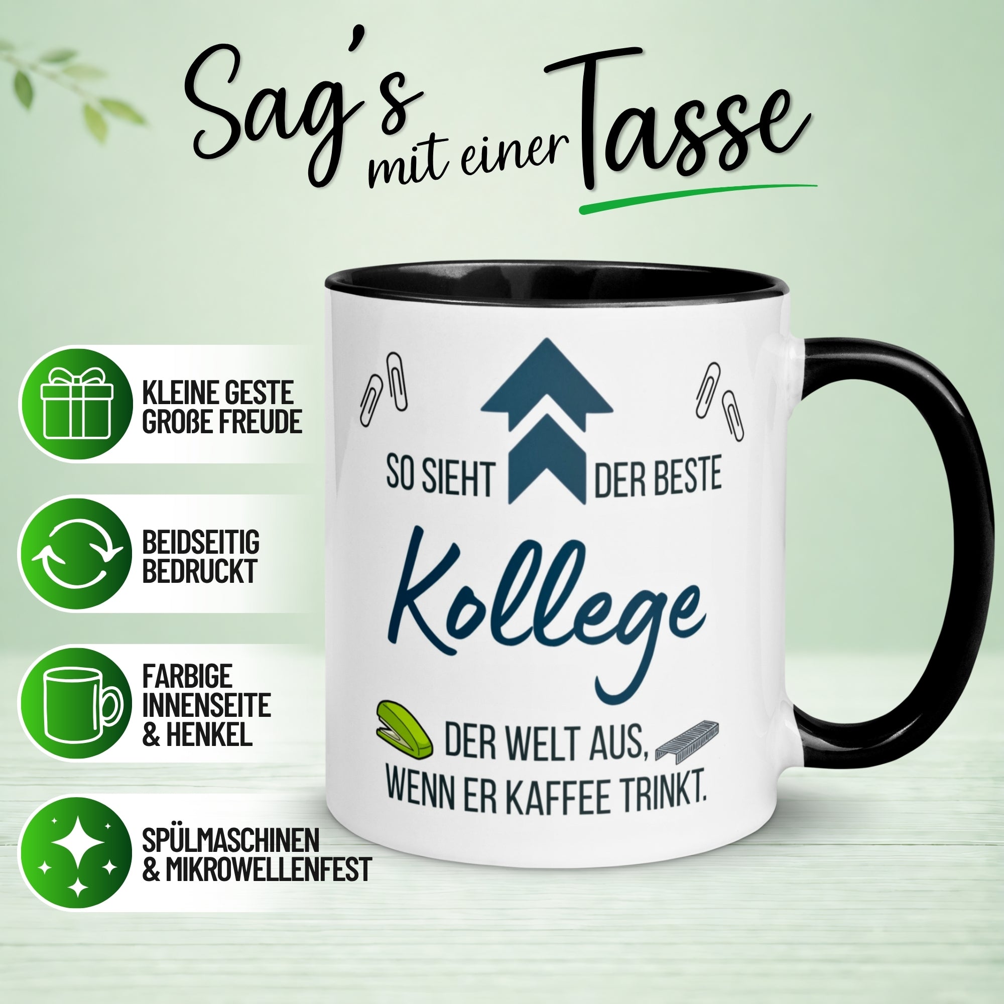 Tasse Kollege – „So sieht der beste Kollege“ – Geschenk Bester Arbeitskollege