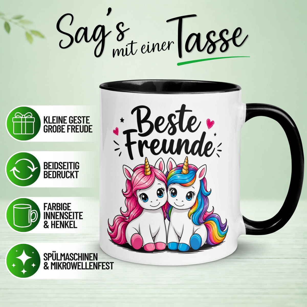 Tasse Freundschaft – „Besties Forever“ – Geschenk Bester Freund Beste Freundin