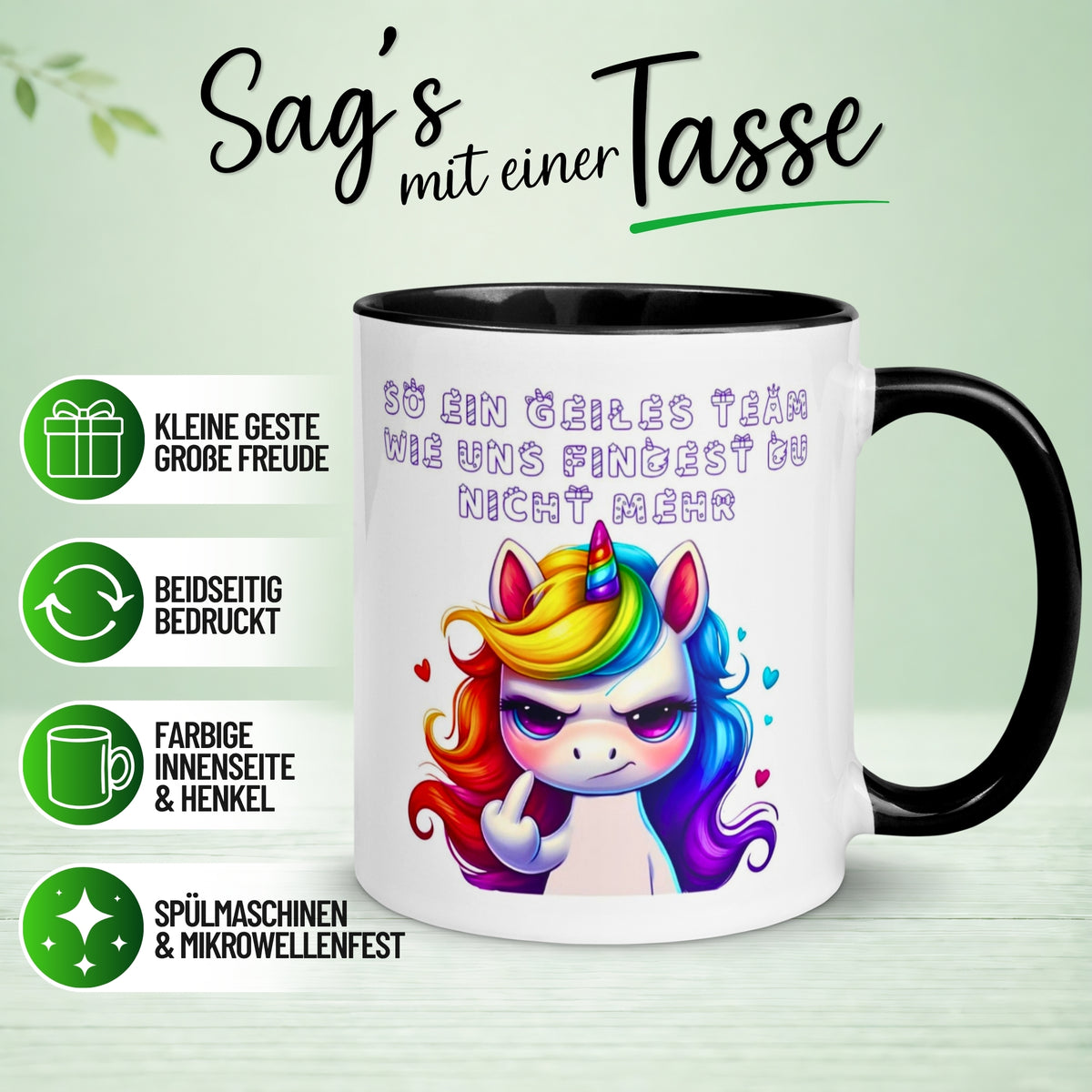 Tasse Abschied – „So ein geiles Team wie uns“ – Abschiedsgeschenk Kollegin/Kollegen