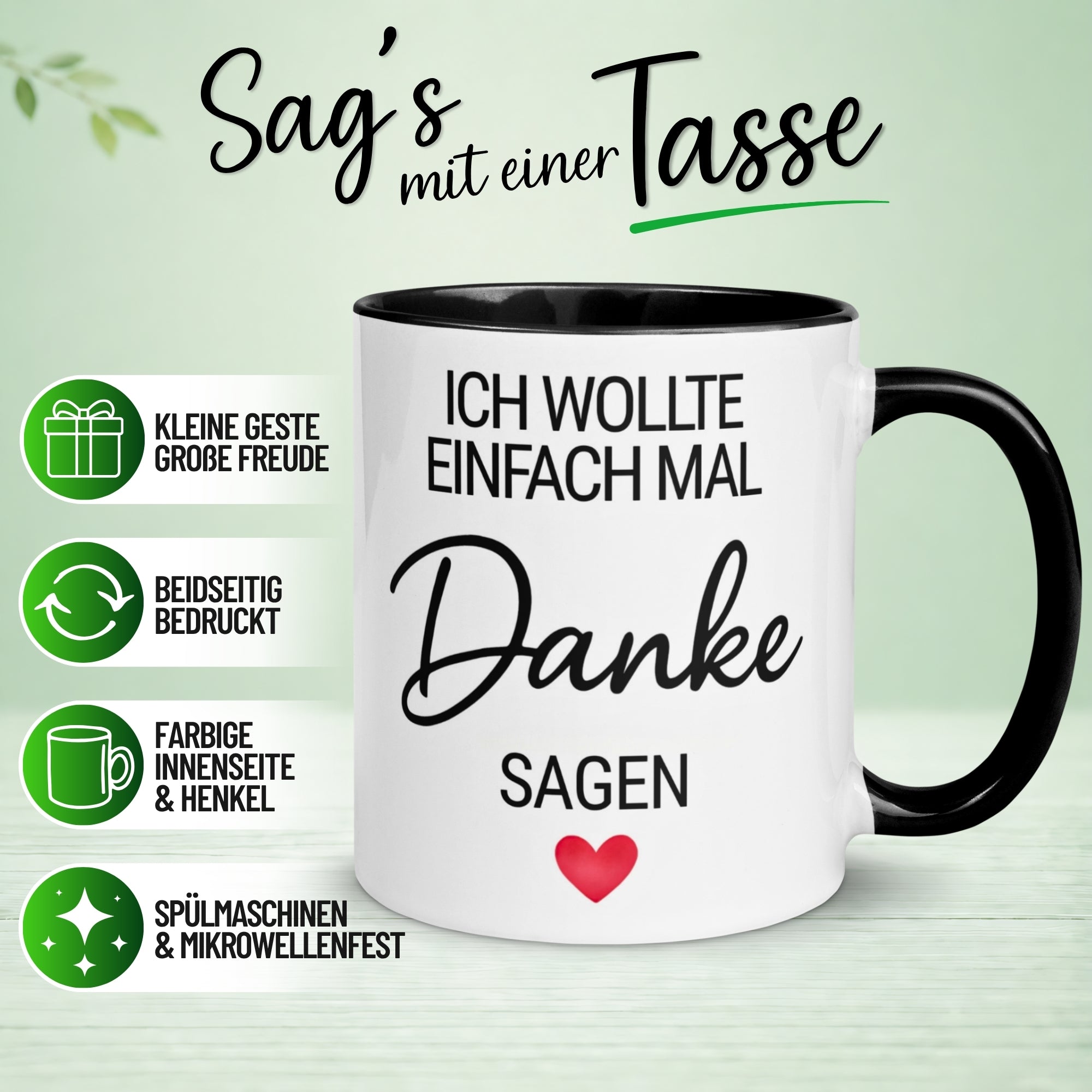 Tasse Danke – „Ich wollte einfach mal Danke sagen“ – Dankeschön Geschenke