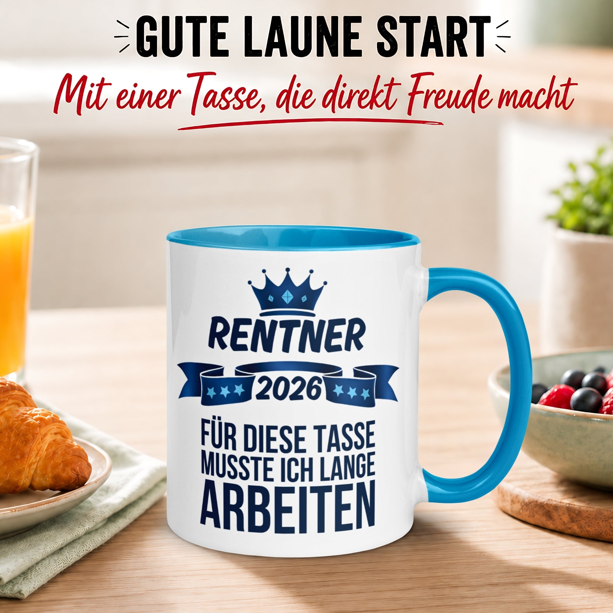 Tasse Rentner 2026 – „Für diese Tasse musste ich lange arbeiten“ – Rentenbeginn Mann