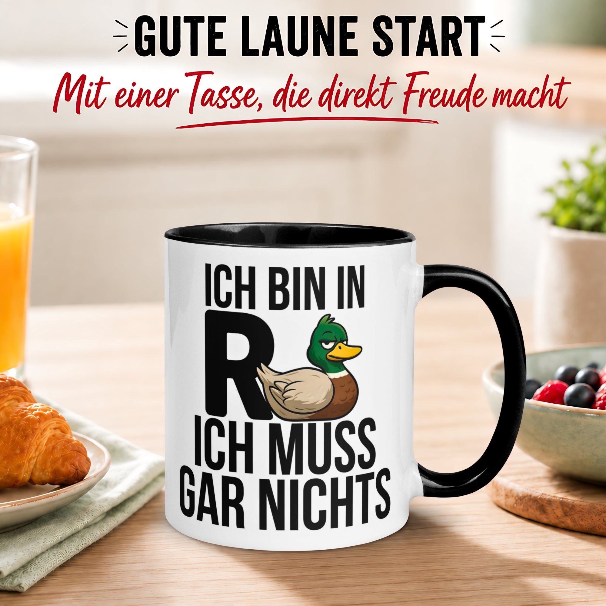Tasse Rente – „Ich bin in Rente ich muss gar nichts“ – Renteneintritt Geschenk Mann