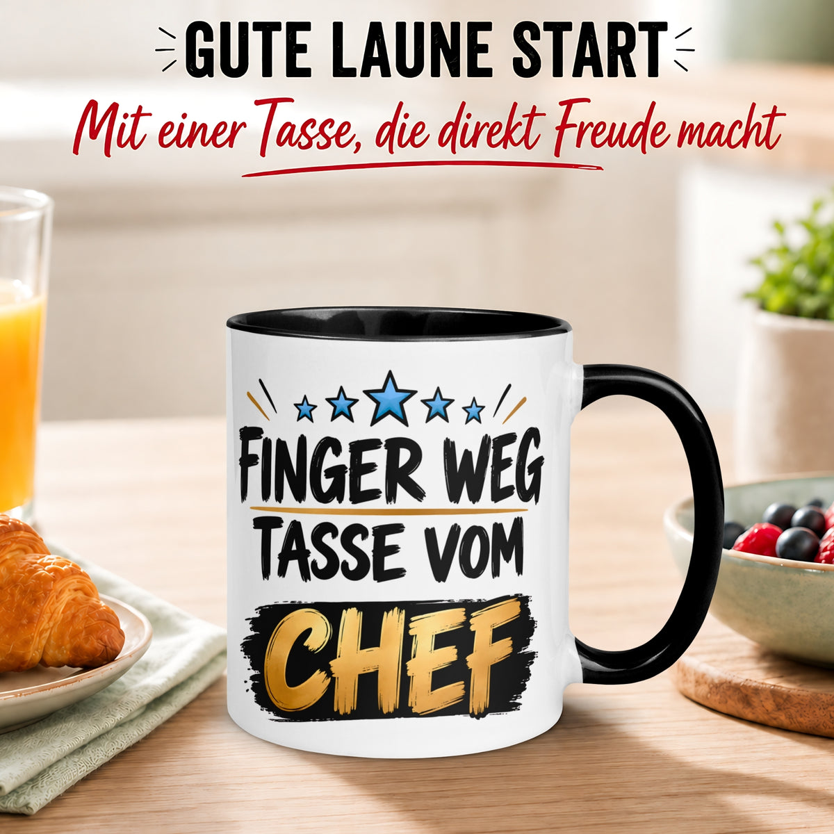 Tasse Chef – „Diese Tasse gehört dem Chef“ – Geschenk Bester Chef