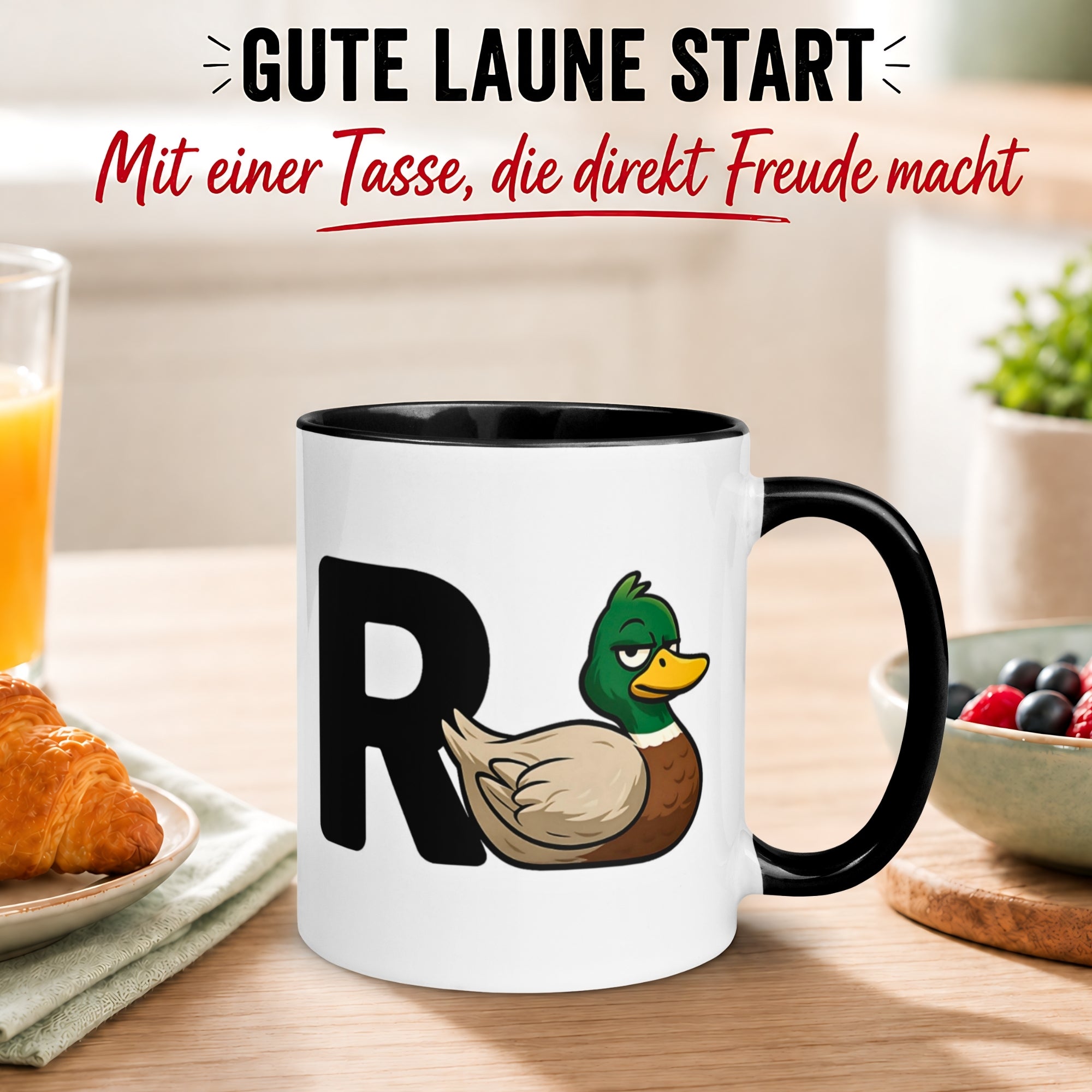 Tasse Rente – „R + Ente = Rente“ – Geschenk Renteneintritt für Männer Frauen