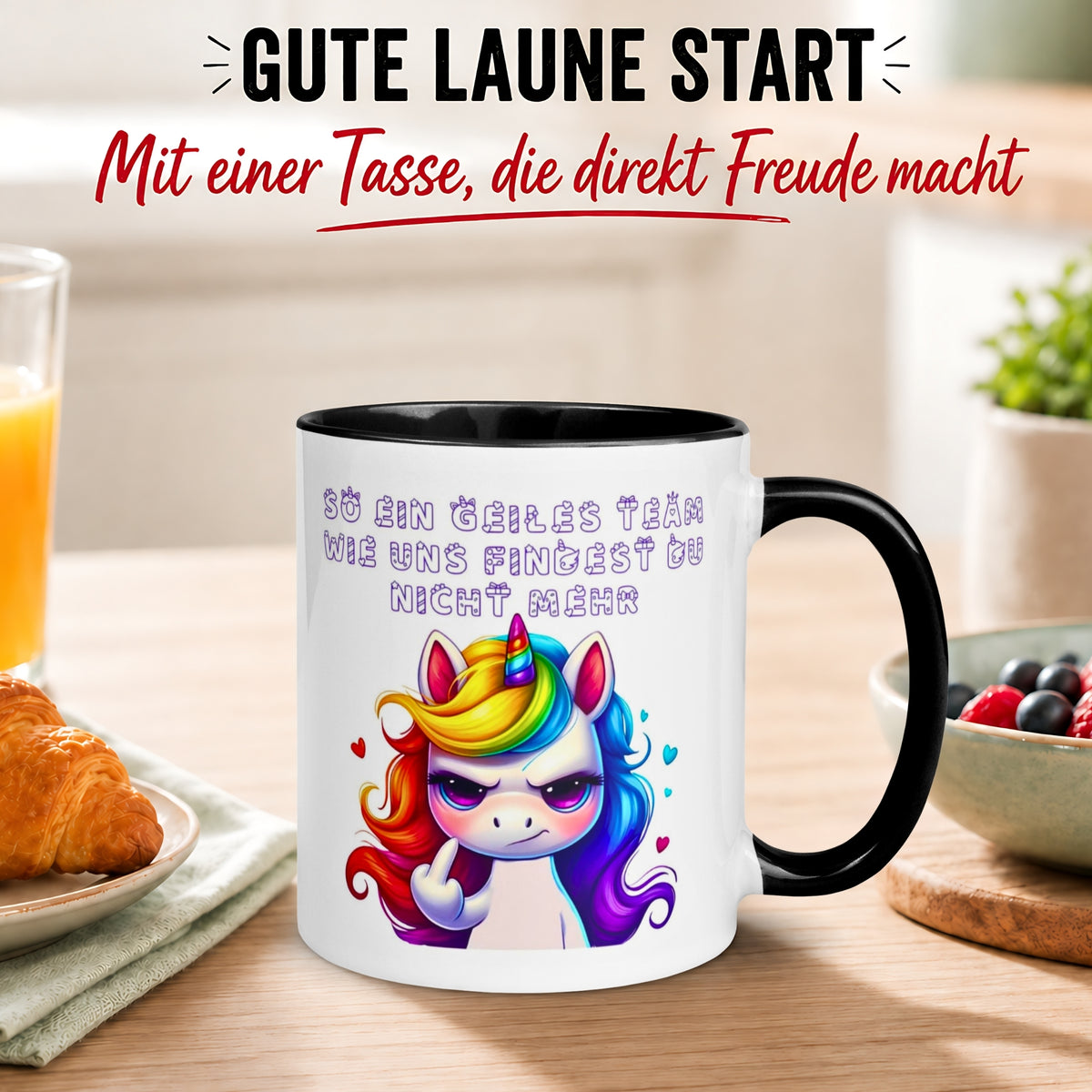 Tasse Abschied – „So ein geiles Team wie uns“ – Abschiedsgeschenk Kollegin/Kollegen
