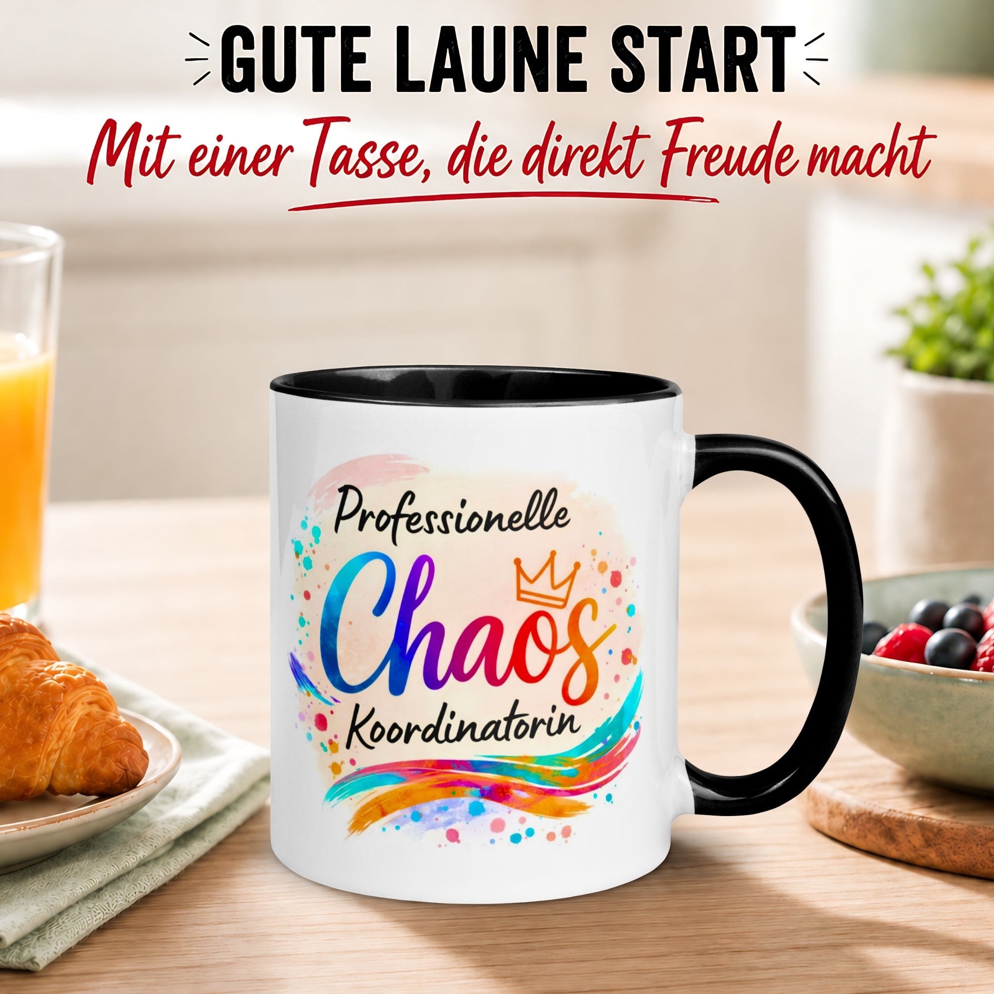 Tasse Chefin – „Professionelle Chaos Koordinatorin“ – Geschenk Beste Chefin