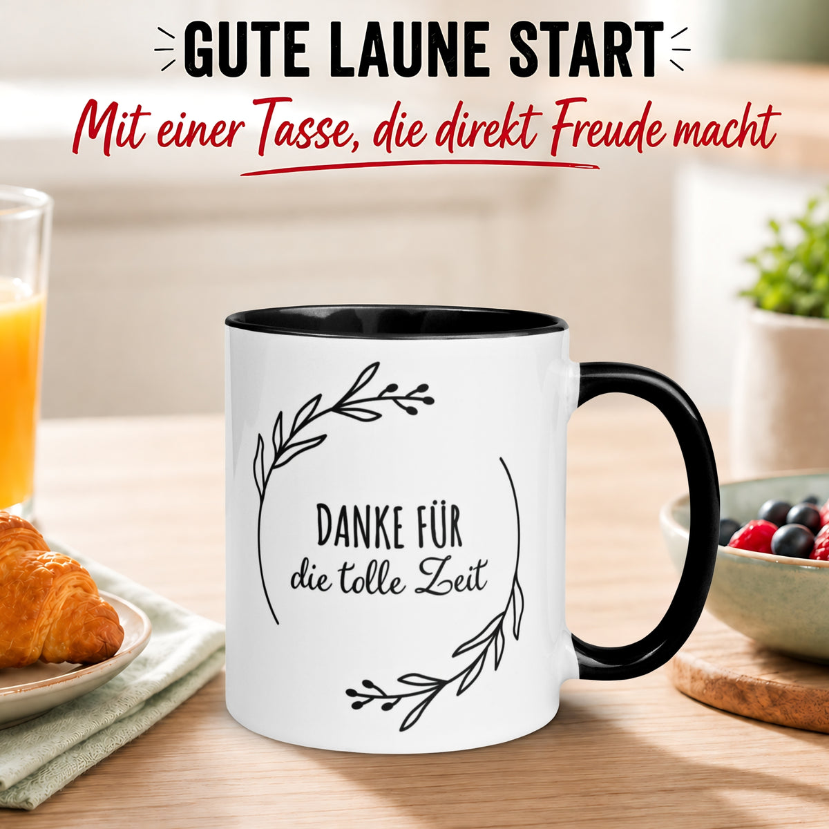 Tasse Danke – „Danke für die tolle Zeit“ – Dankeschön Geschenke Kollegin/Kollege