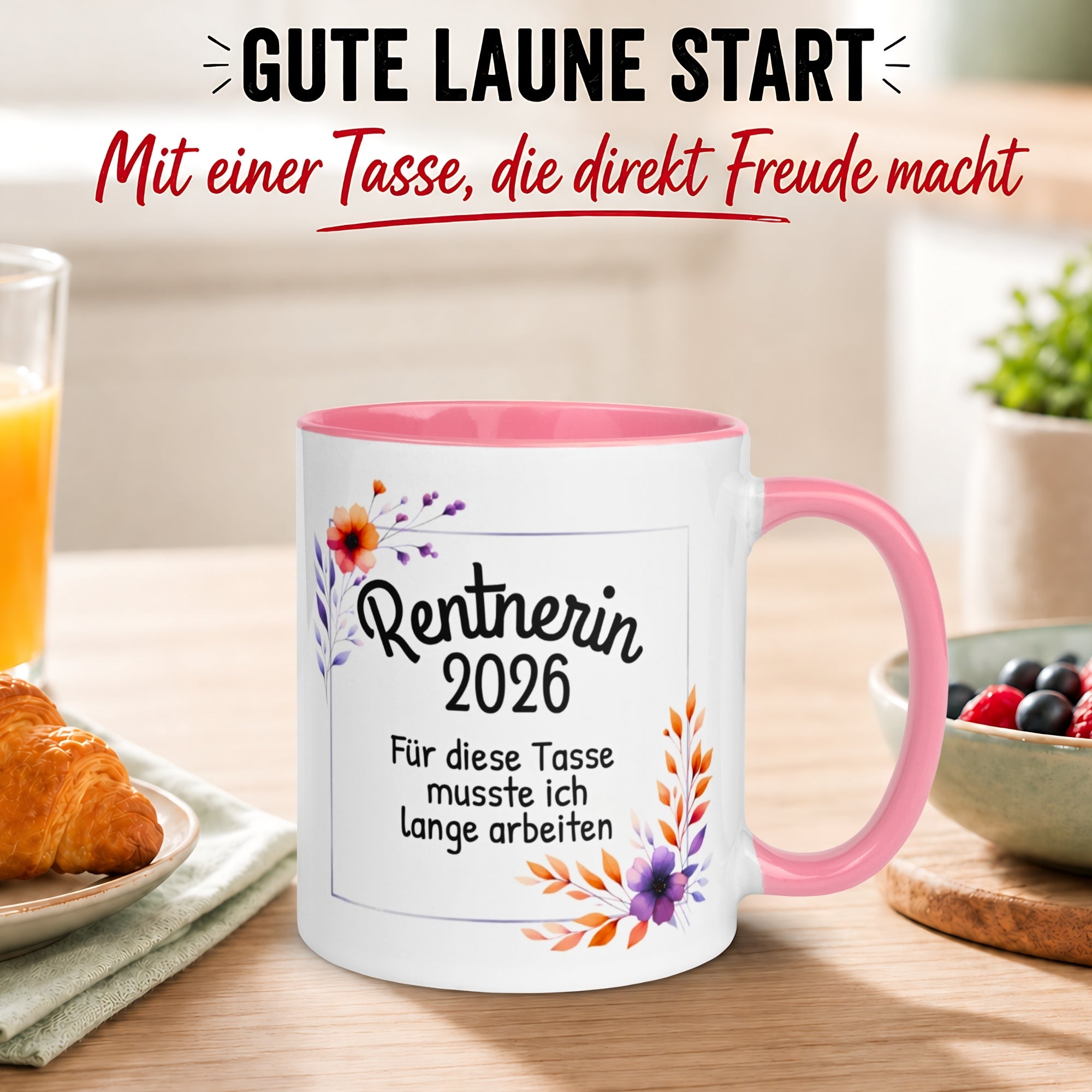 Tasse Rentnerin 2026 – „Für diese Tasse musste ich lange arbeiten“ – Renteneintritt Frau