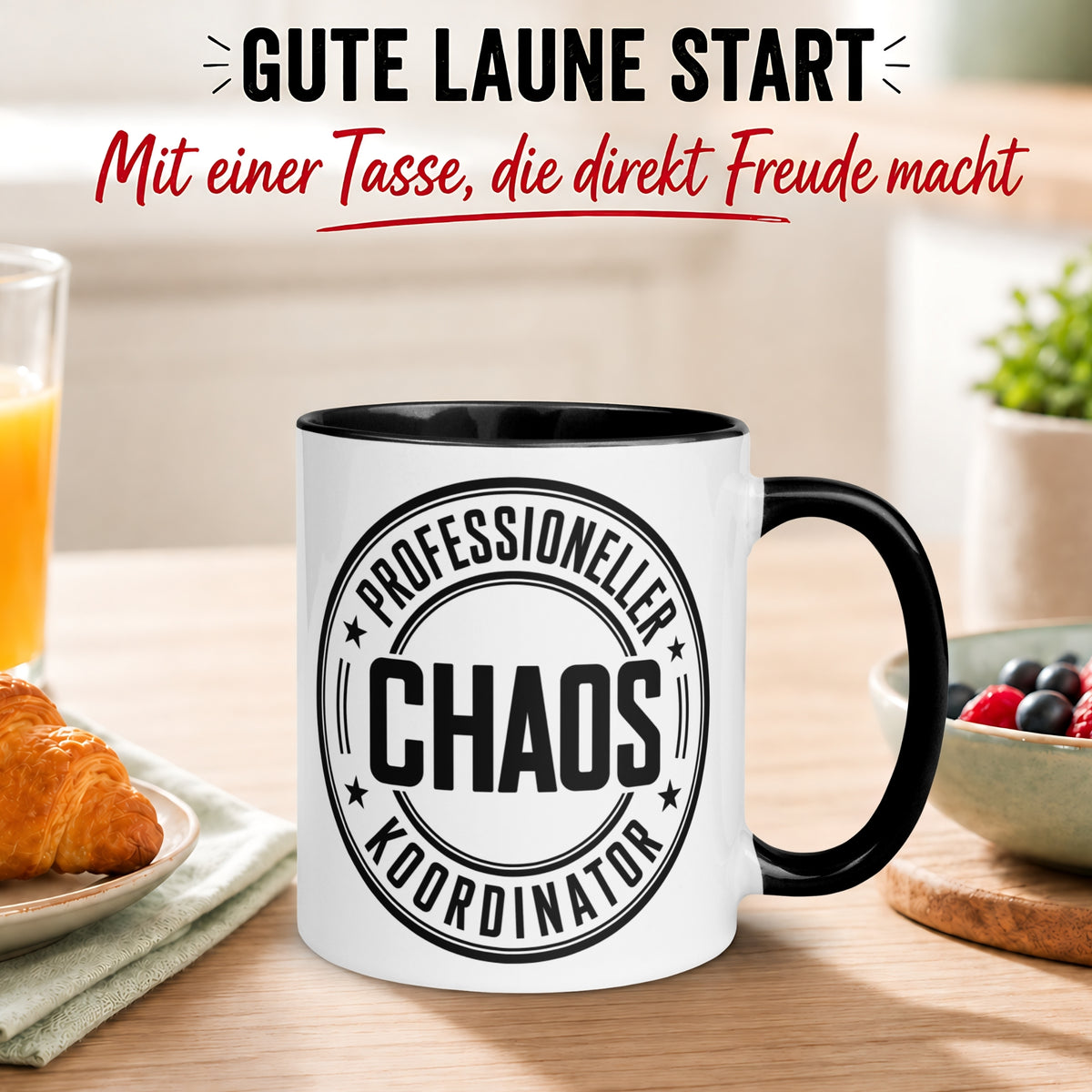 Tasse Chef – „Professioneller Chaos Koordinator“ – Geschenk Bester Chef