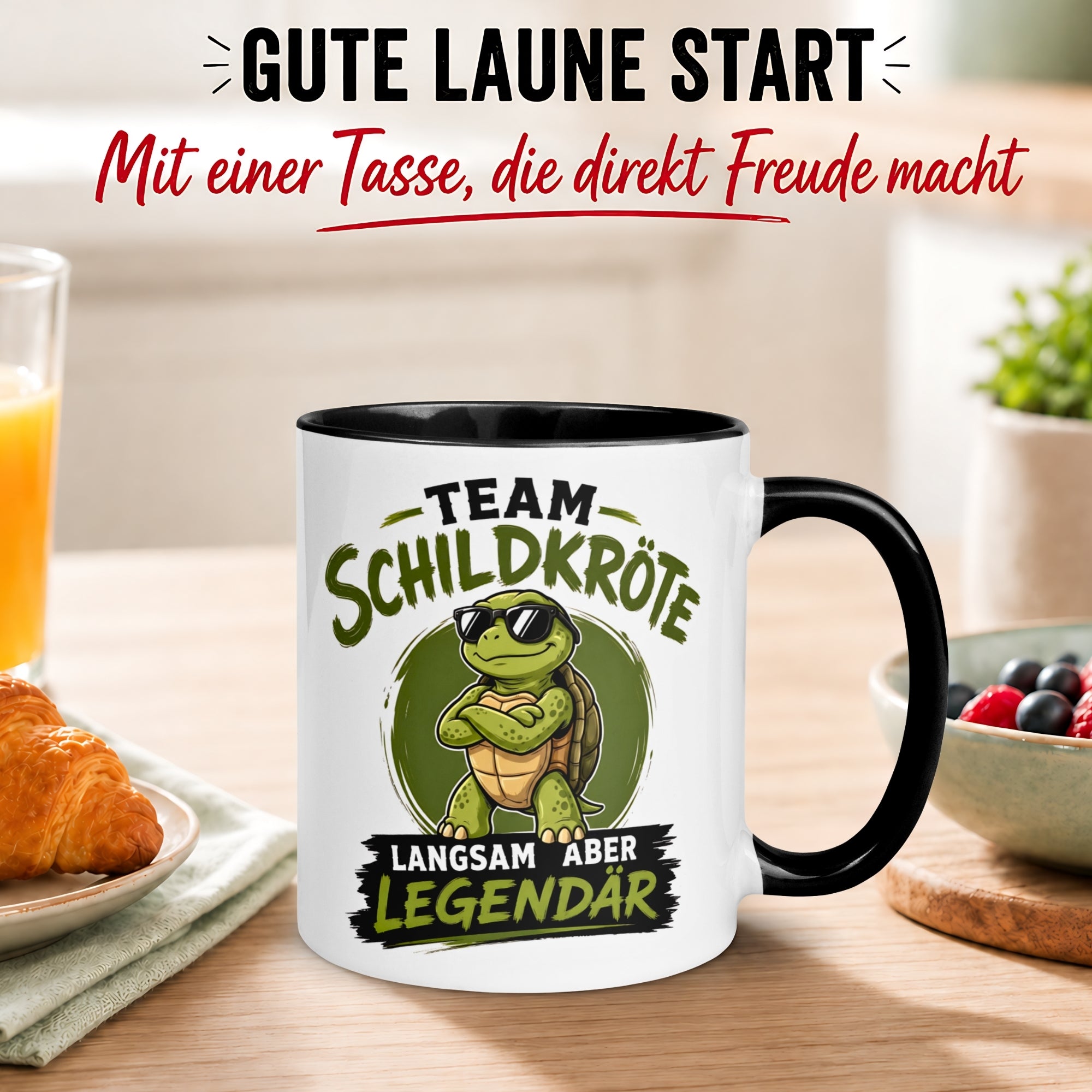 Tasse Schildkröte – „Langsam aber Legendär“ – lustiges Sommer Schildkröten Geschenk