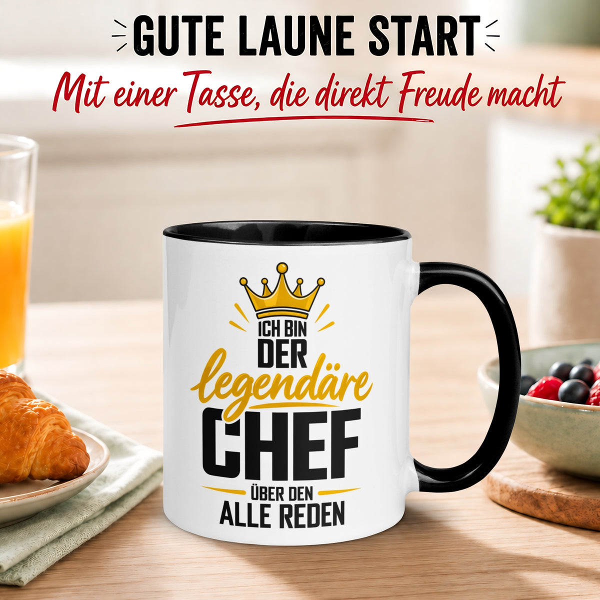 Tasse Chef – „Der Legendäre über den alle reden“ – Geschenk Becher Bester Chef