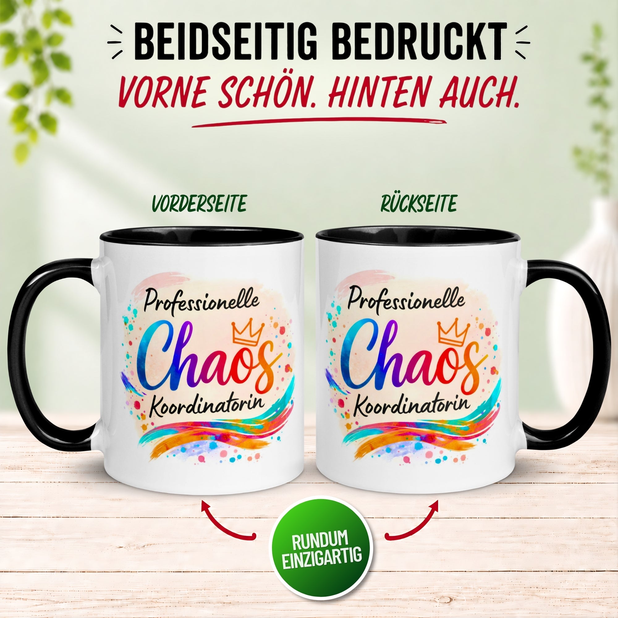 Tasse Chefin – „Professionelle Chaos Koordinatorin“ – Geschenk Beste Chefin
