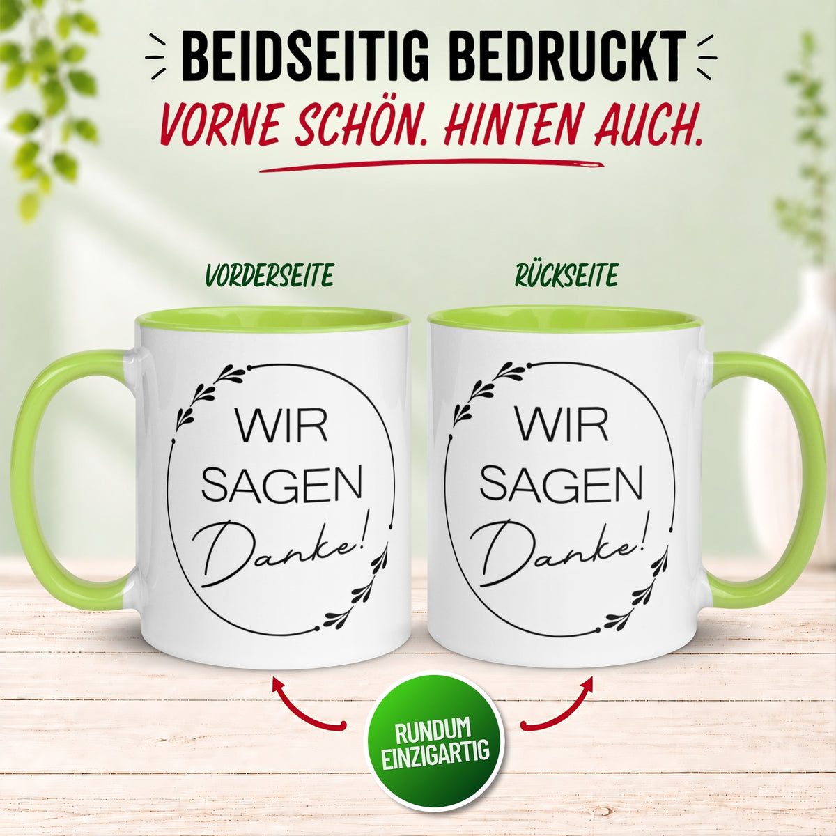 Tasse Danke – „Wir sagen Danke“ – Dankeschön Geschenk Team/Kollegen/Kollegin